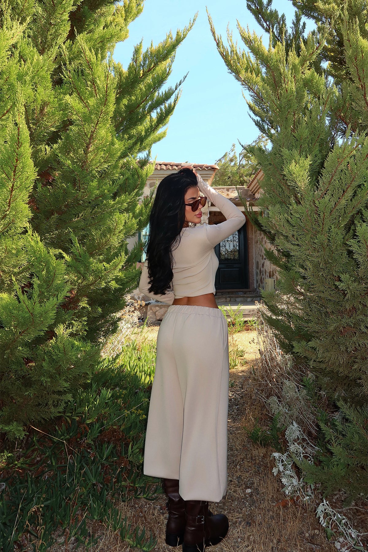 Krem Rapha Alt Üst Takım ATE-3645