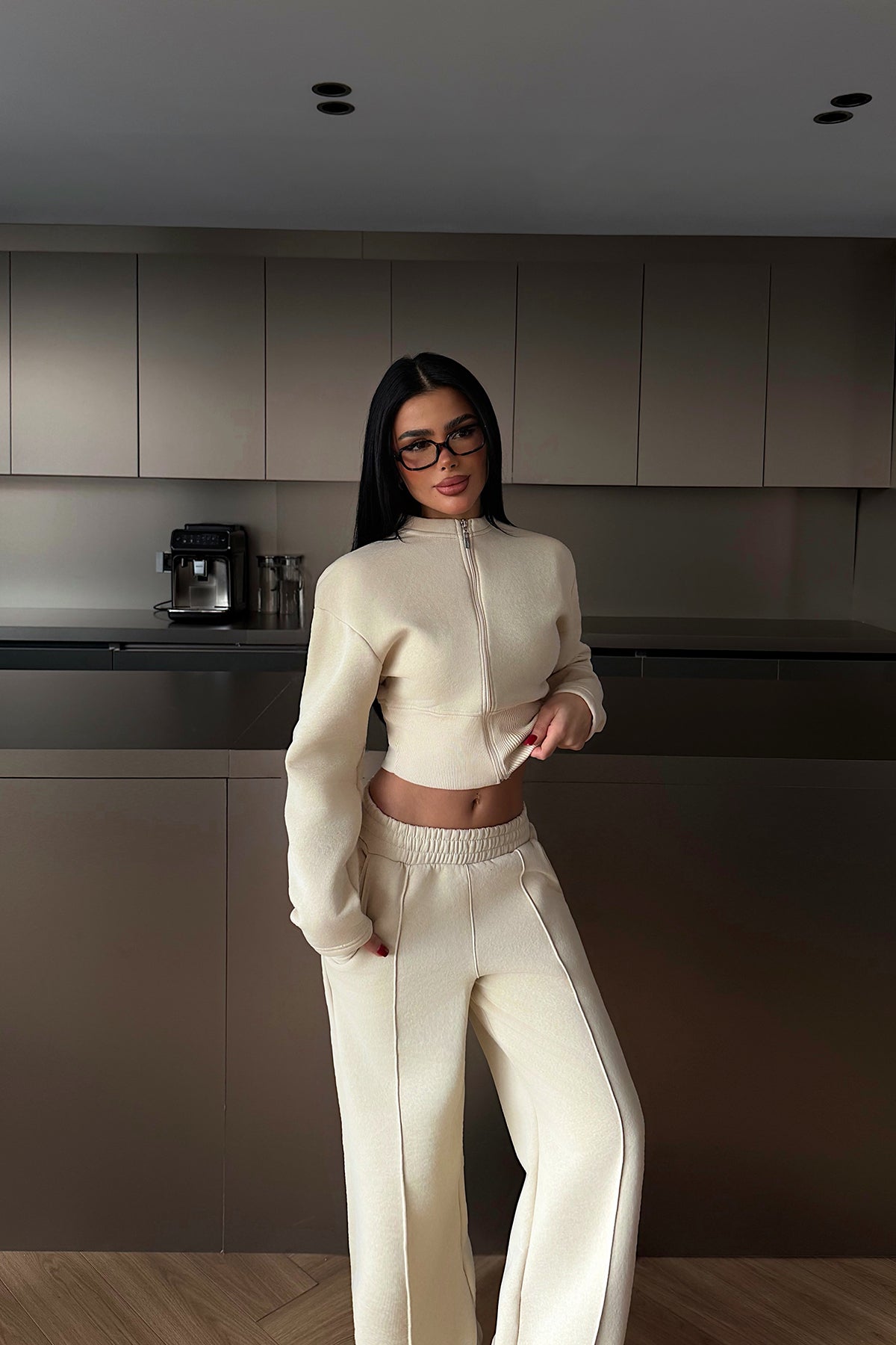 Krem Doutzen Eşofman Takımı ATE-4134