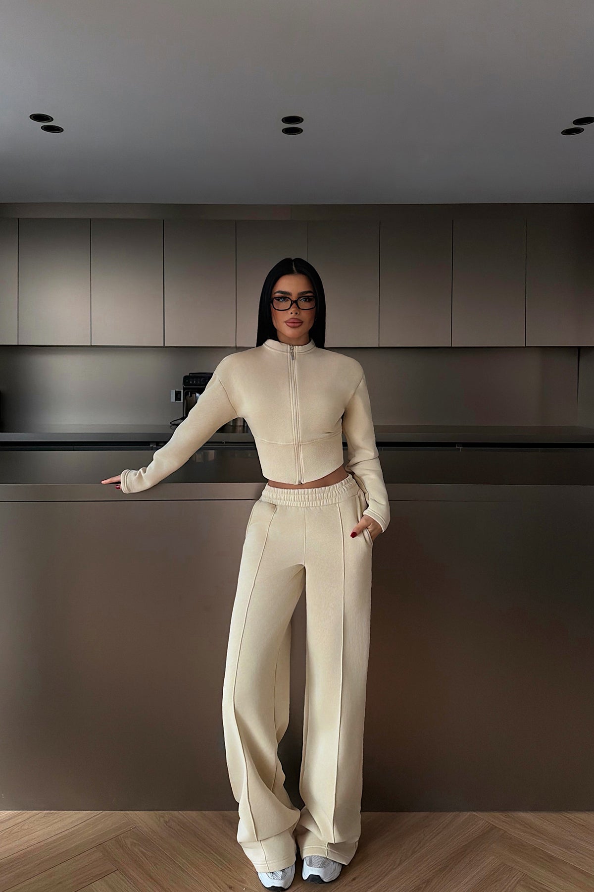 Krem Doutzen Eşofman Takımı ATE-4134