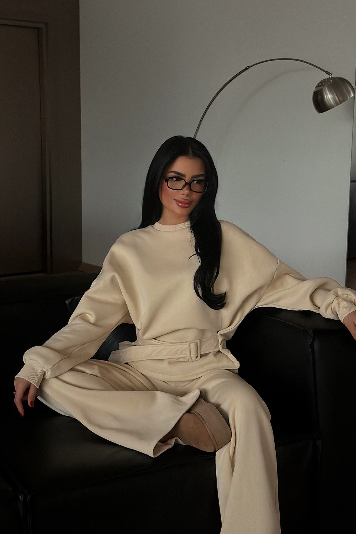 Krem Luzzy Eşofman Takımı ATE-4111