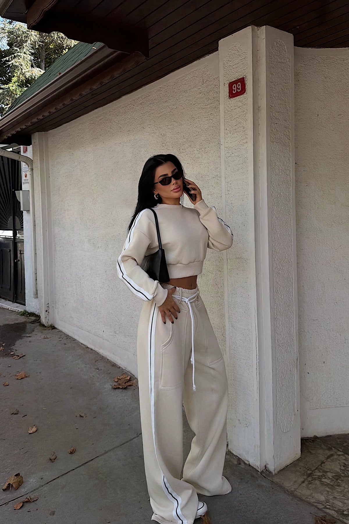 Krem Rinaldi Eşofman Takım ATE-3749