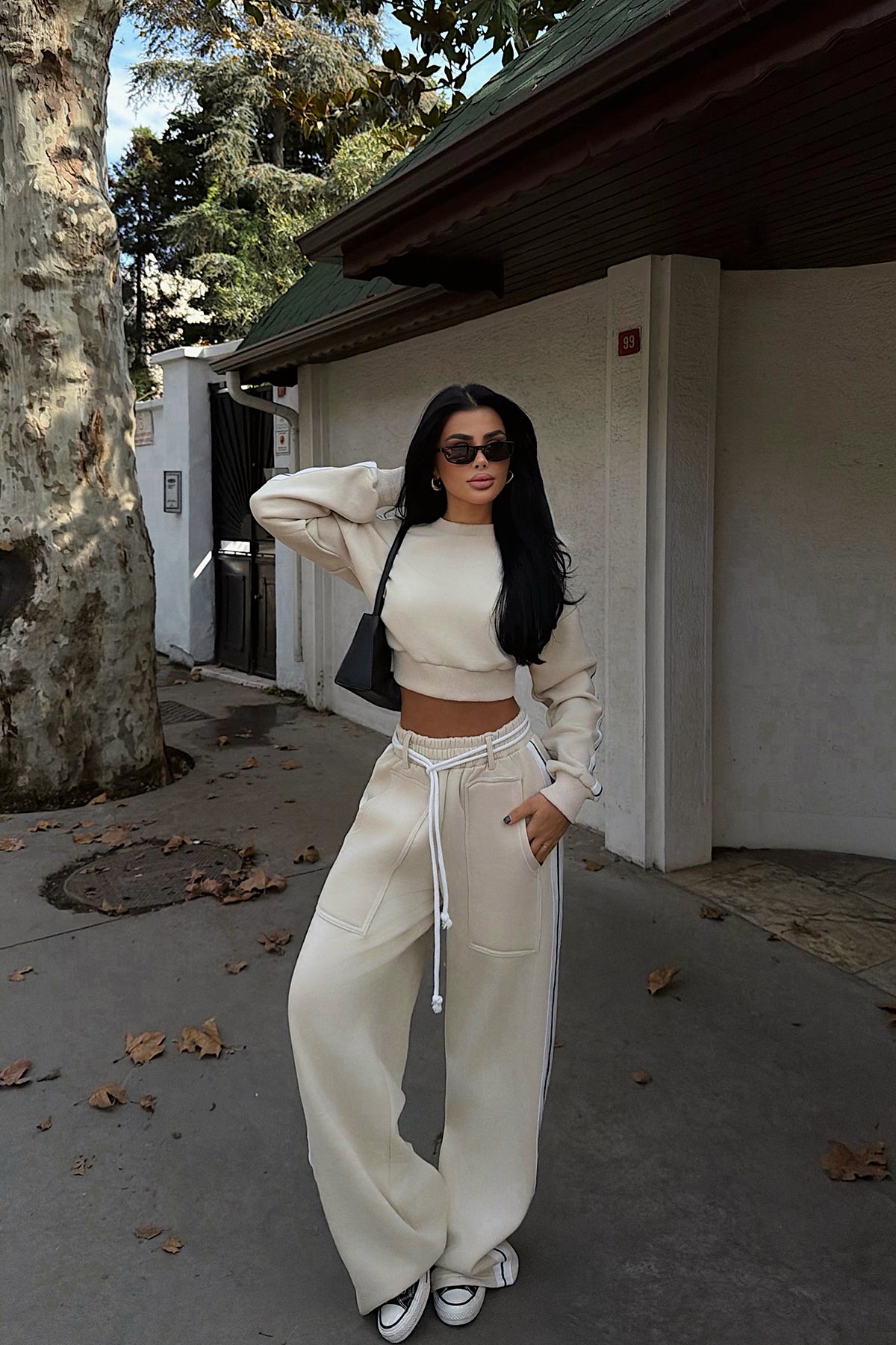 Krem Rinaldi Eşofman Takım ATE-3749