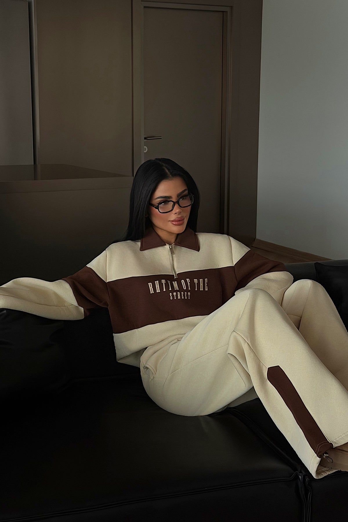 Krem Svanny Eşofman Takımı ATE-4323