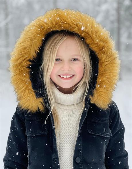 Kürk Detaylı Kot Ceket Sarı 8 Yaş