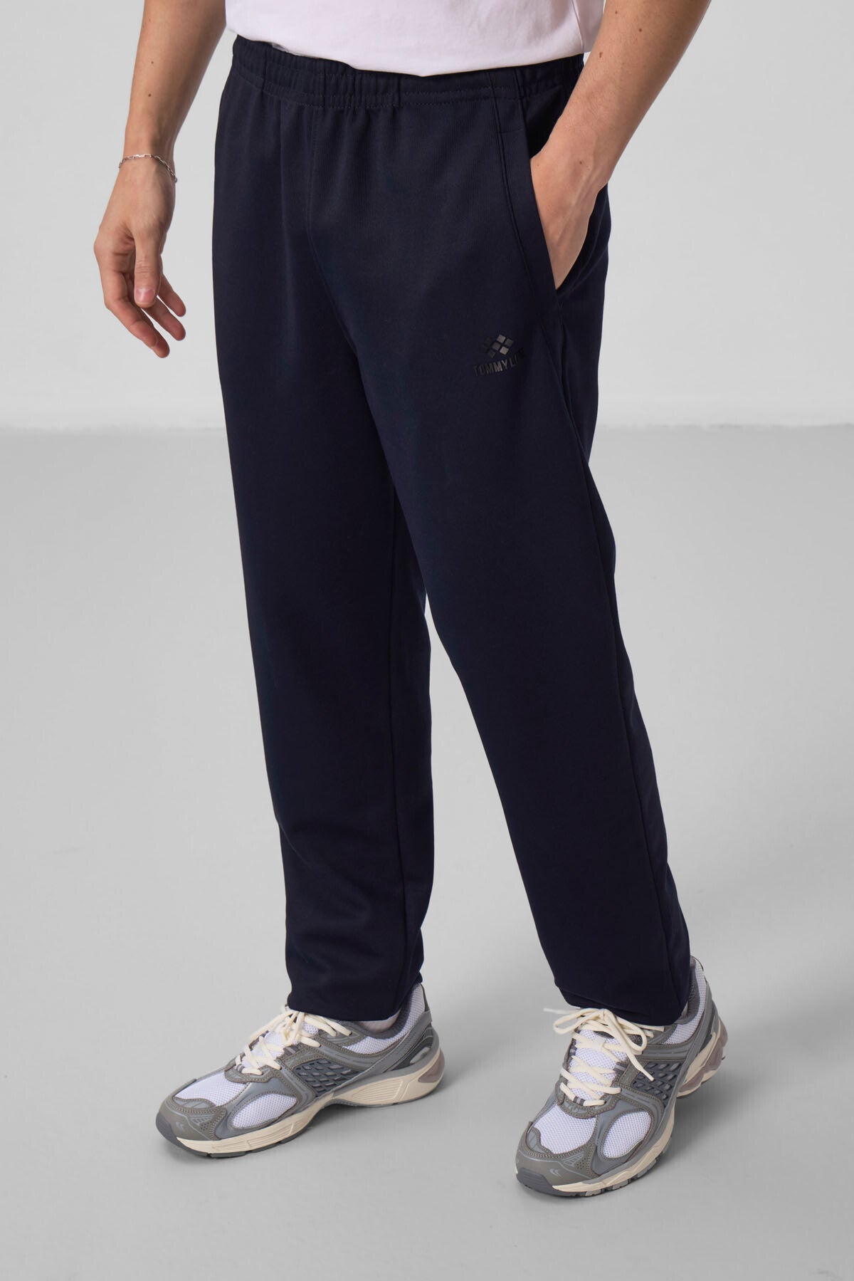 Lacivert Yüzeyi Dokulu Rahat Form Erkek Eşofman Takım - 85273