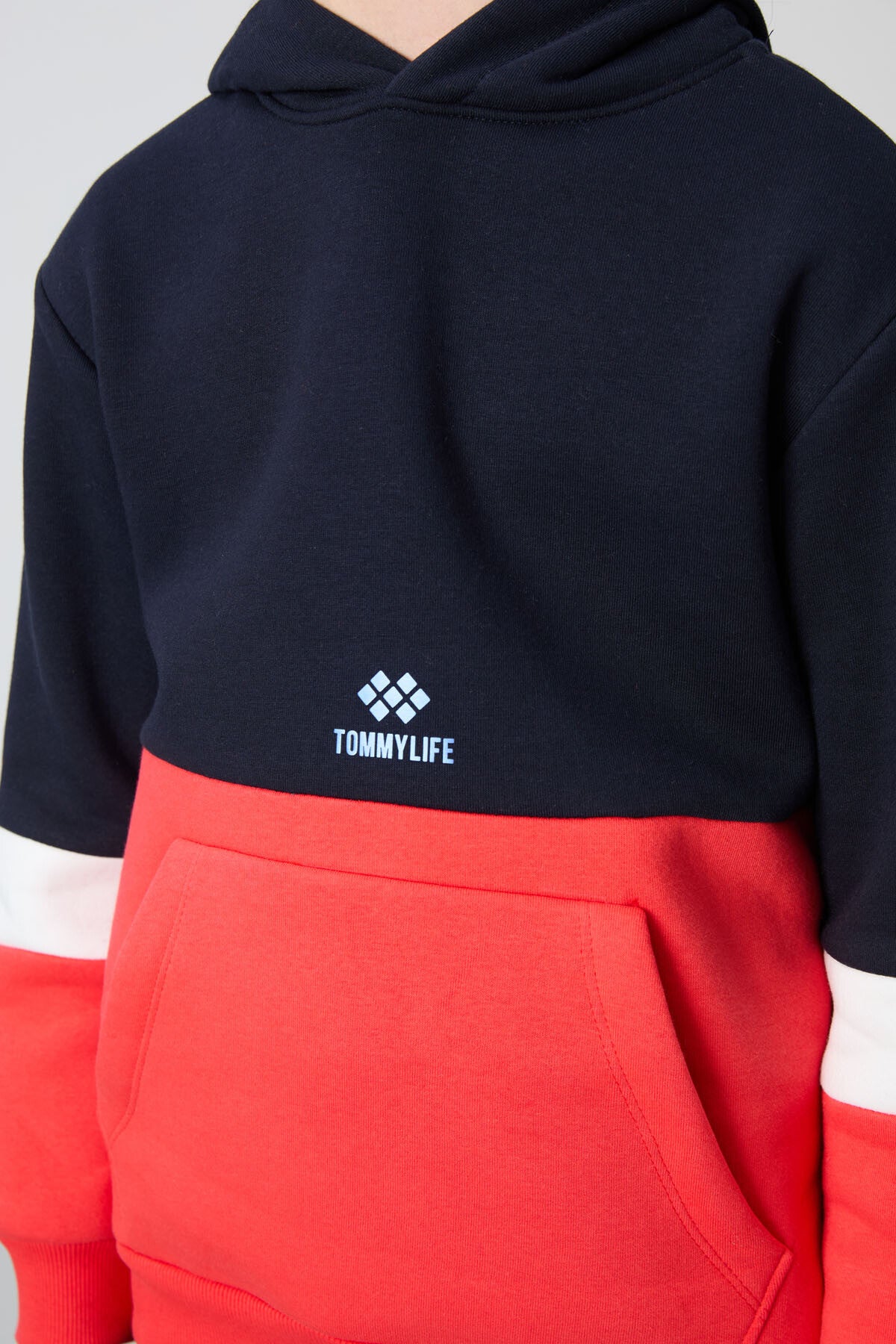 Lacivert Pamuklu Kalın İçi Tüylü Standart Fit Nakışlı Erkek Çocuk Eşofman Takım - 11255