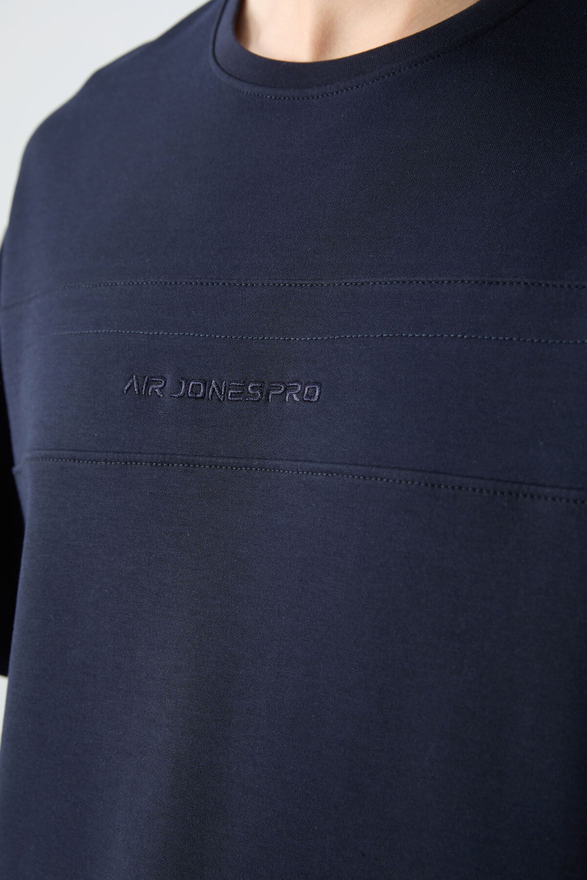 Lacivert Pamuklu Kalın Yumuşak Dokulu Oversize Fit Basic Erkek Eşofman Takım - 85261