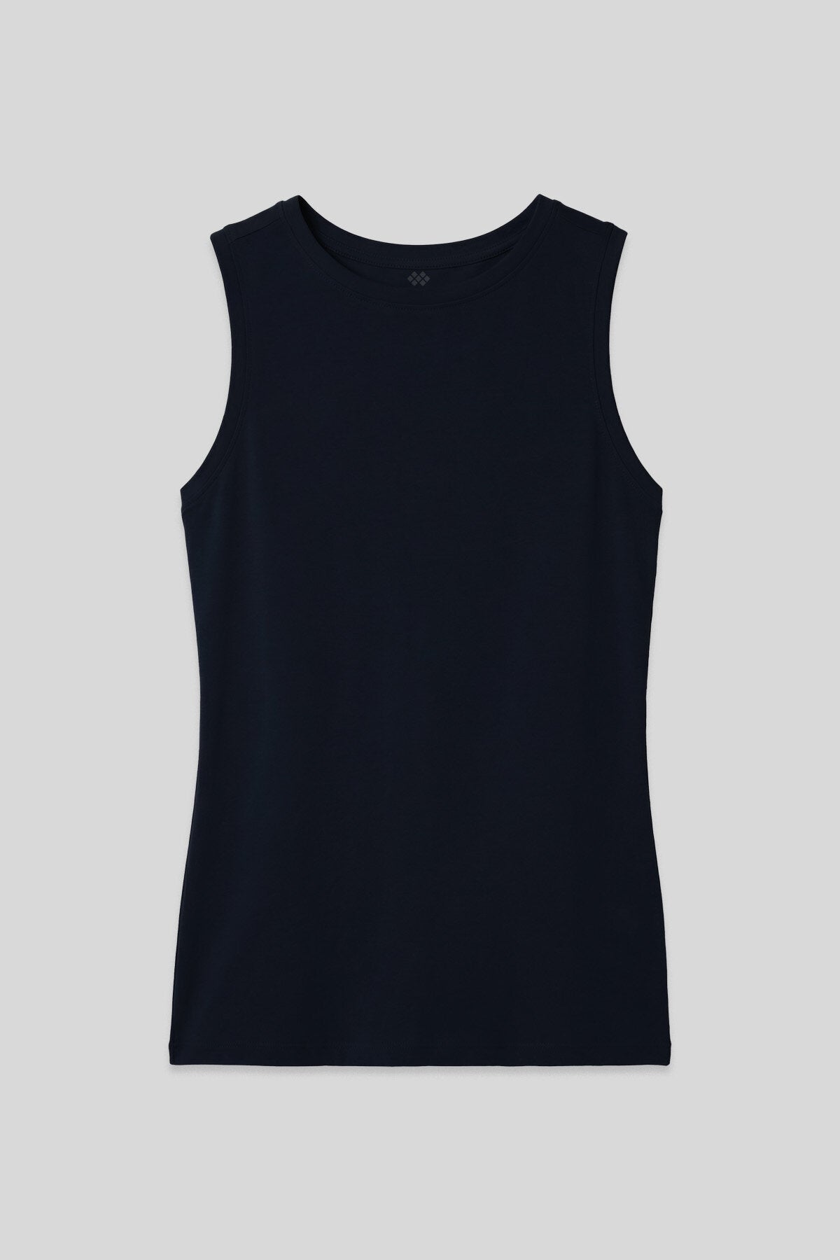Lacivert Slim Fit Basic O Yaka Sıfır Kol Kadın Atlet - 97313