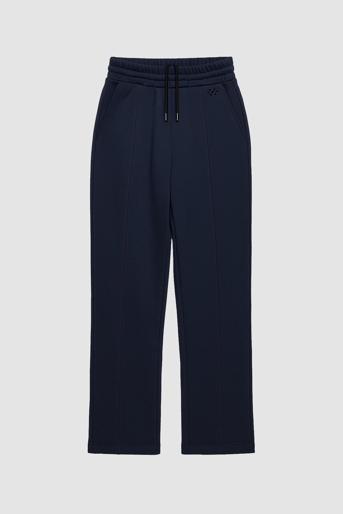 Lacivert Geniş Paça Ön Dikiş Detaylı Battal Büyük Beden Kadın Eşofman Altı - 94654