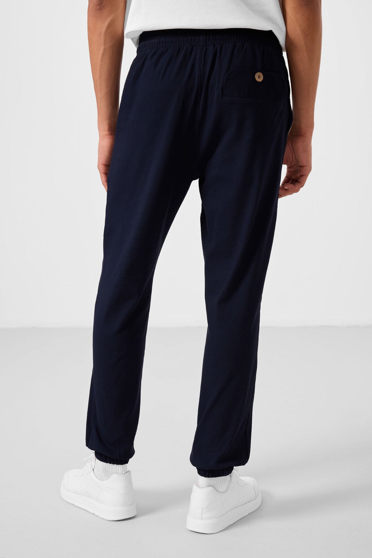 Lacivert Standart Fit Dokuma Hafif Esnek Chino Erkek Pantolon - 82176
