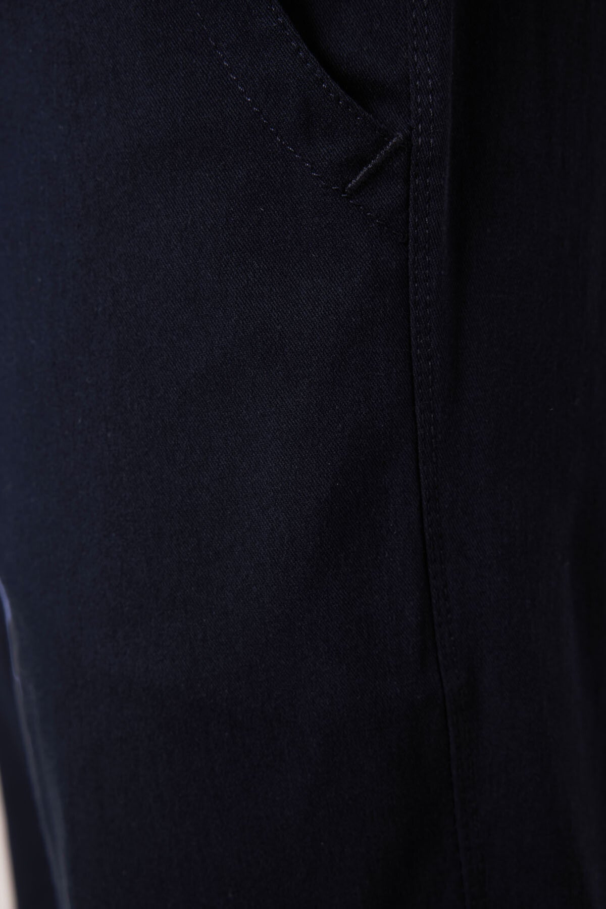 Lacivert Standart Fit Dokuma Hafif Esnek Chino Erkek Pantolon - 82180