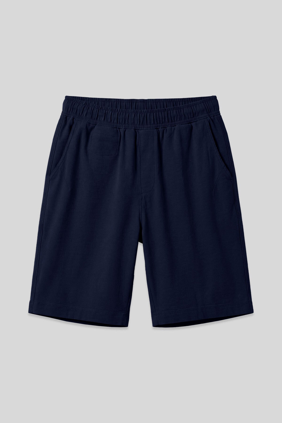 Lacivert Standart Fit Dokuma Hafif Esnek Chino Erkek Şort - 81290