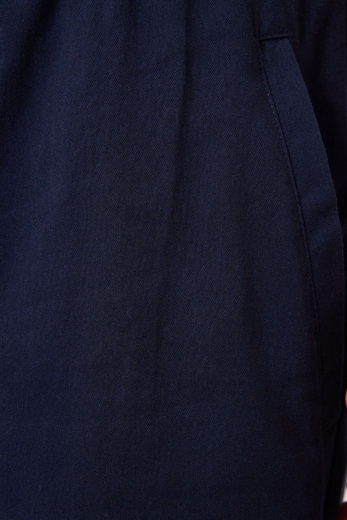 Lacivert Standart Fit Dokuma Hafif Esnek Chino Erkek Şort - 81292