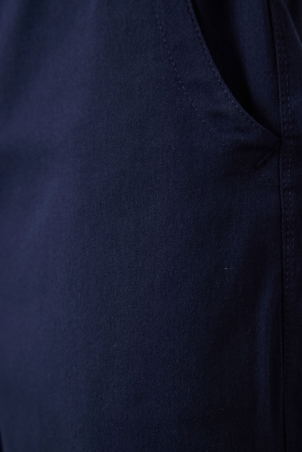 Lacivert Standart Fit Dokuma Hafif Esnek Chino Erkek Şort - 81293