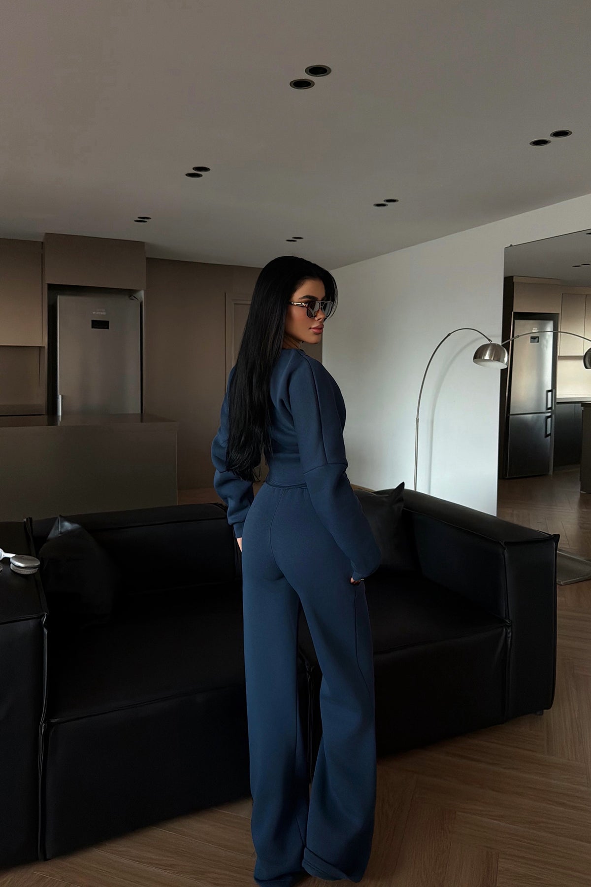 Lacivert Oska Eşofman Takımı ATE-4105