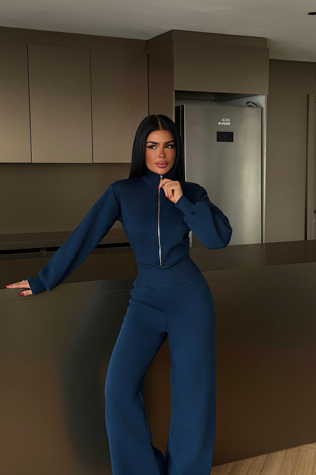 Lacivert İssoly Tulum ATE-4295