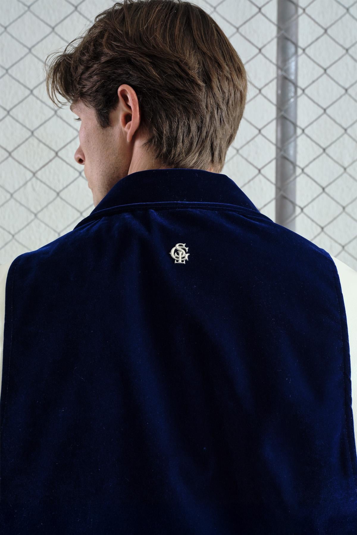 LACİVERT KADİFE KOLEJ CEKET