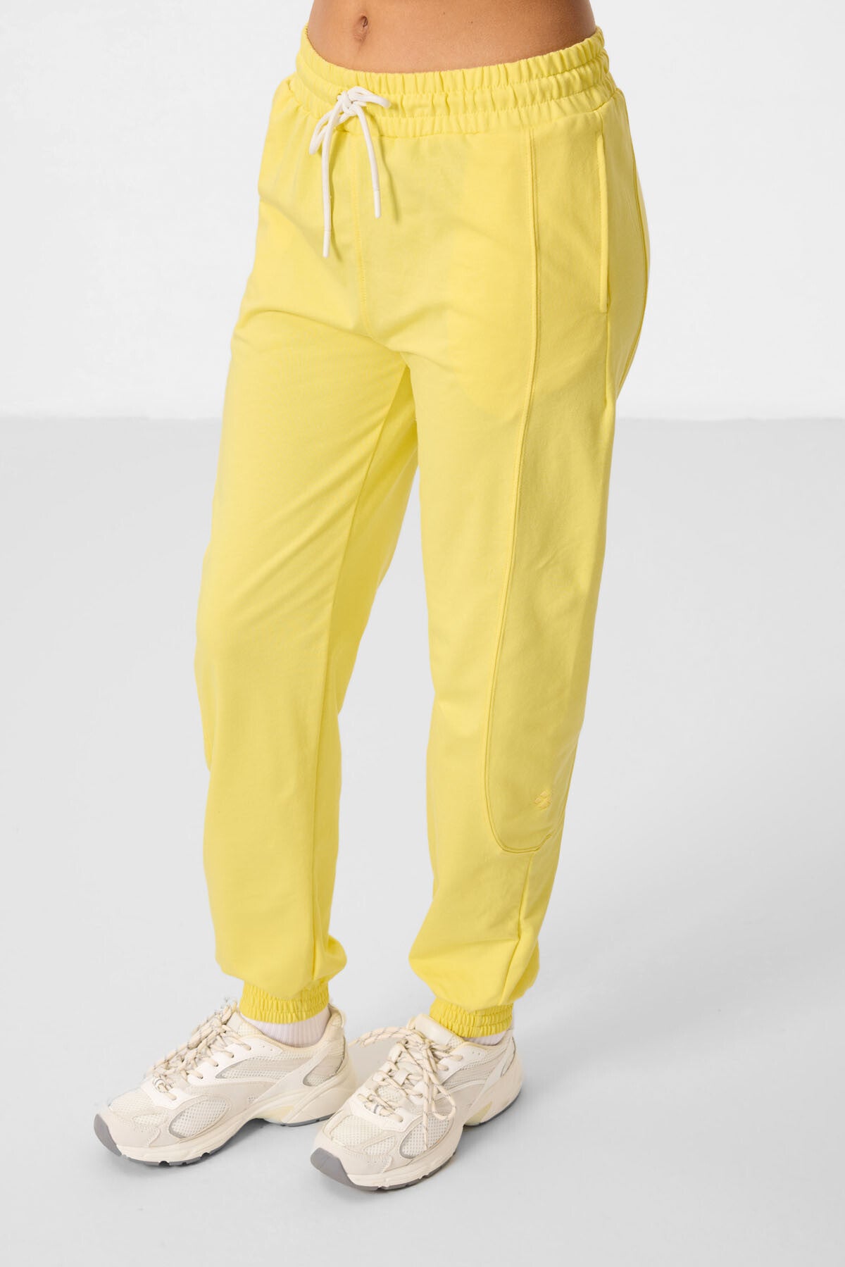 Limon O Yaka Basic Oversize Kadın Eşofman Tunik Takım - 95347