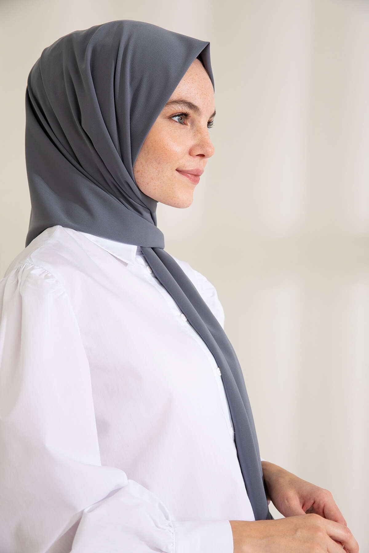 Medine İpeği Şal - Antrasit