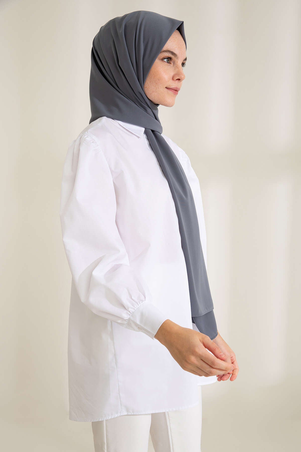 Medine İpeği Şal - Antrasit