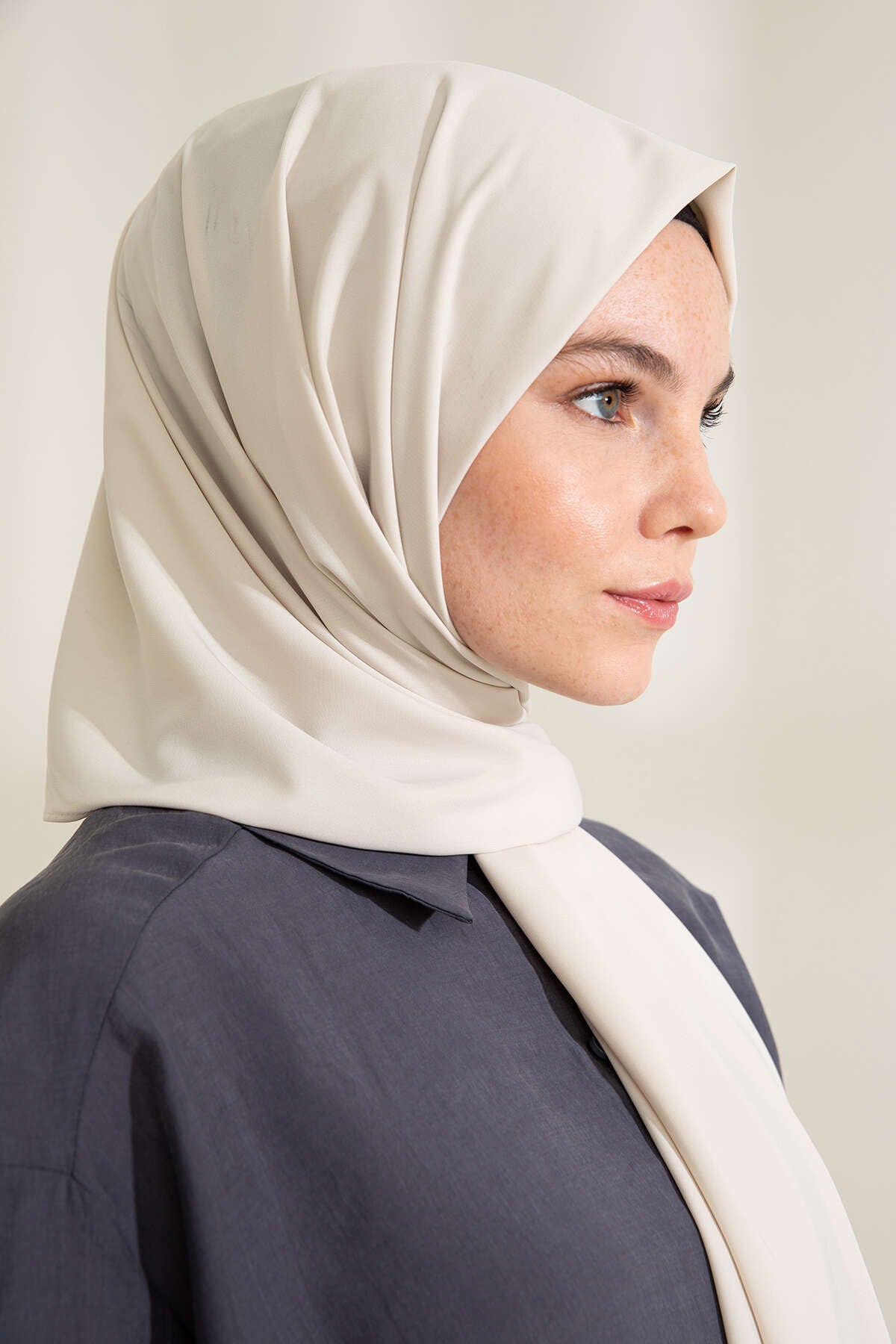 Medine İpeği Şal - Fildişi