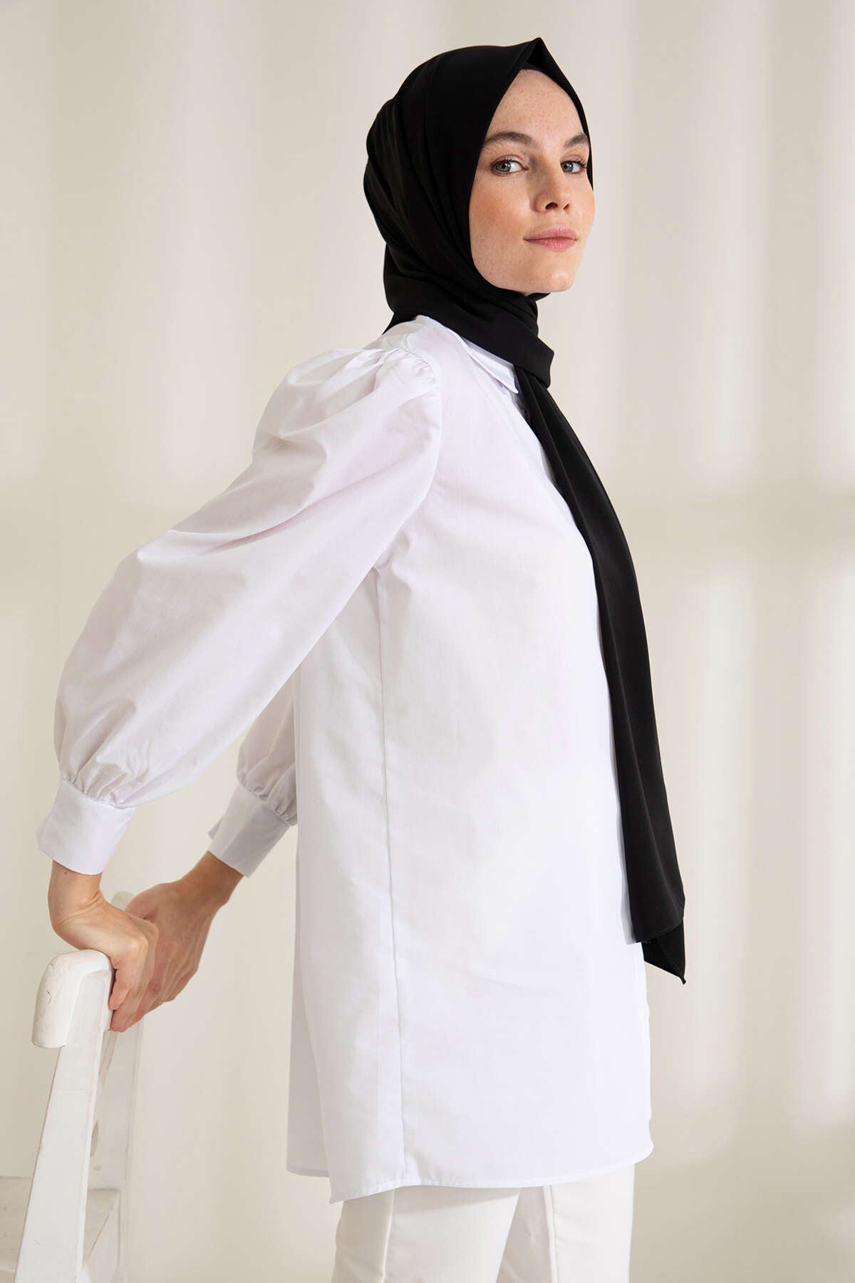 Medine İpeği Şal - Siyah