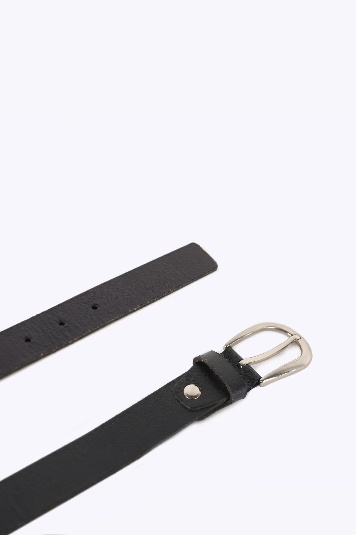 METAL TOKALI SİYAH KEMER