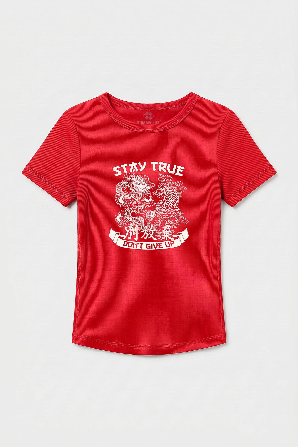 Nar Çiçeği Standart Fit Baskılı Kısa Kollu Kadın T-Shirt - 97201