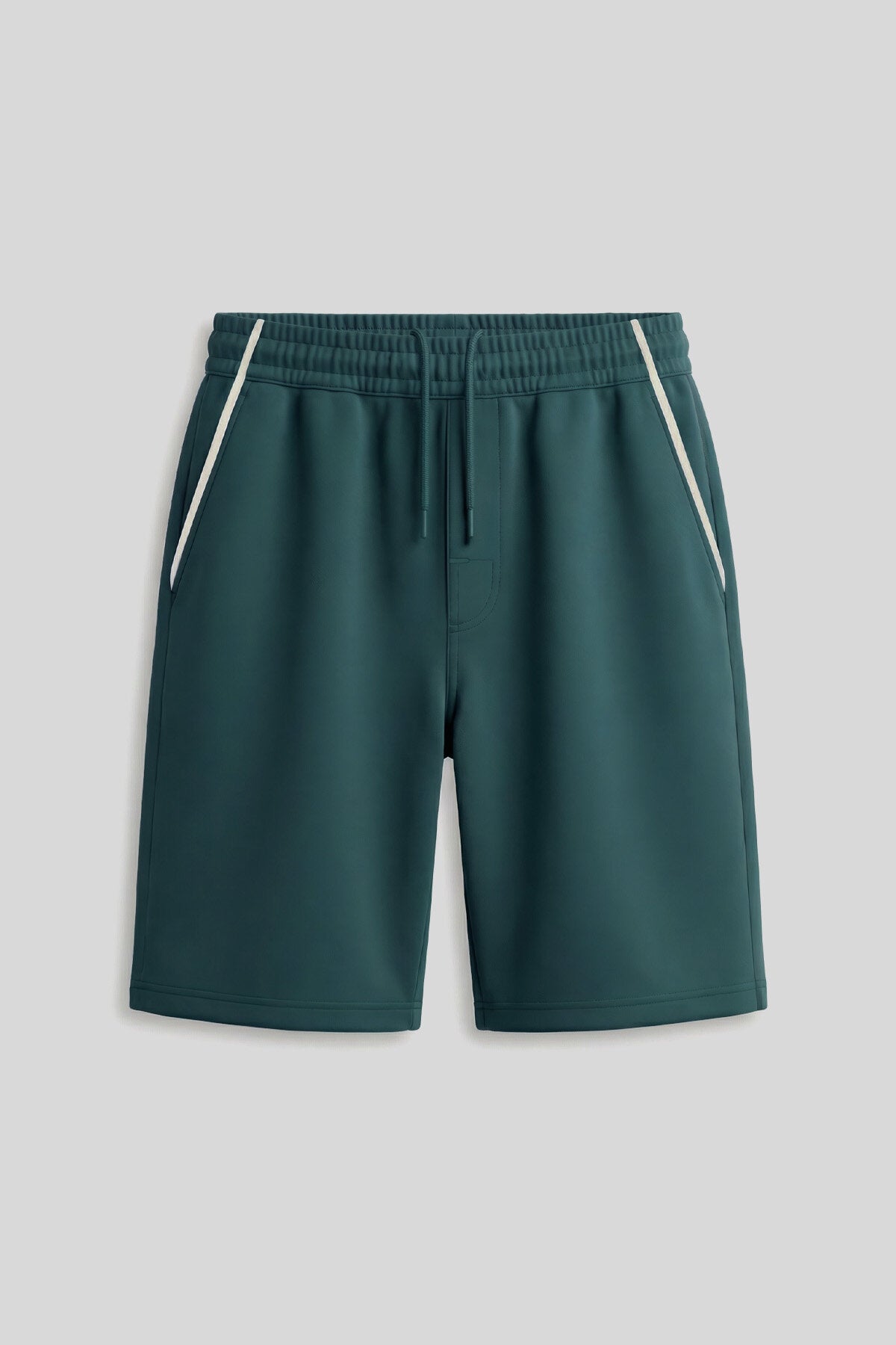 Orman Yeşili Standart Fit Basic Erkek Çocuk Şort - 11284