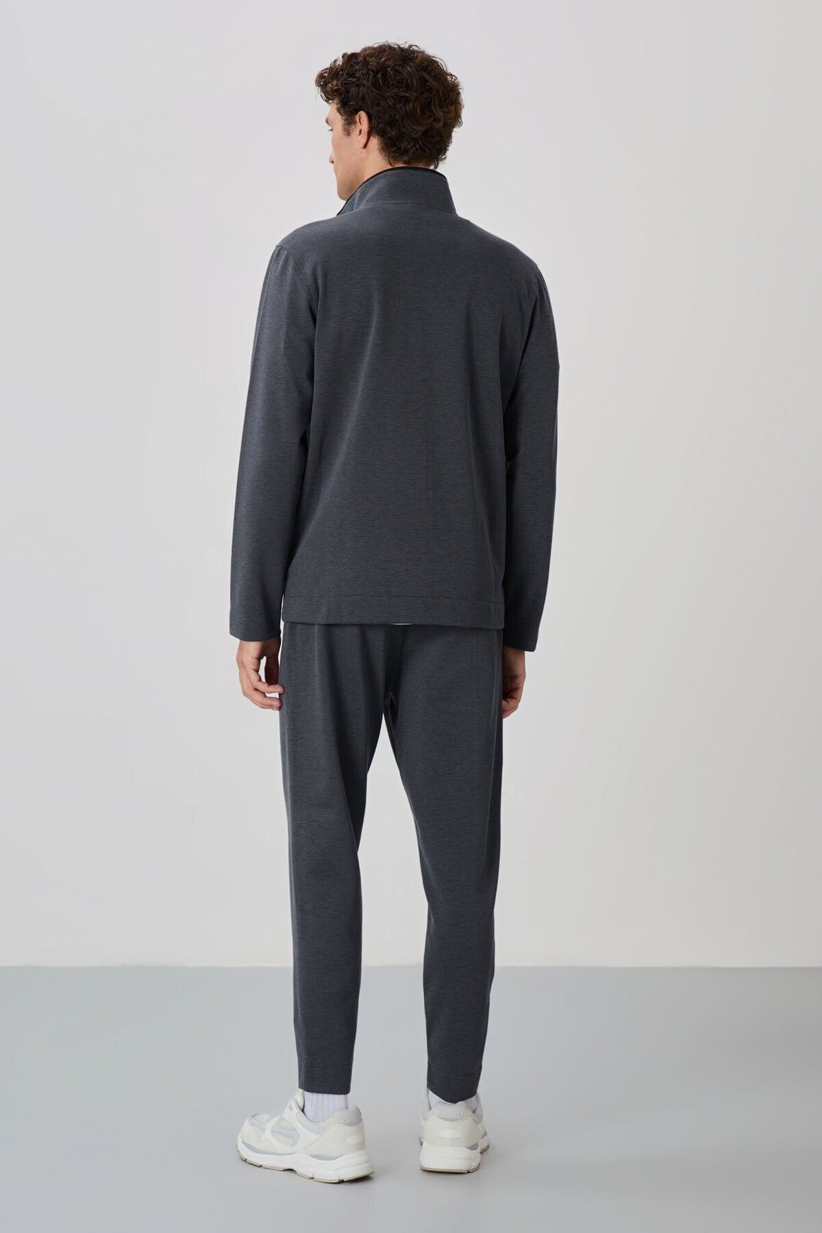 Carlos Antrasit Melanj Standart Kalıp Erkek Eşofman Takım - 85209