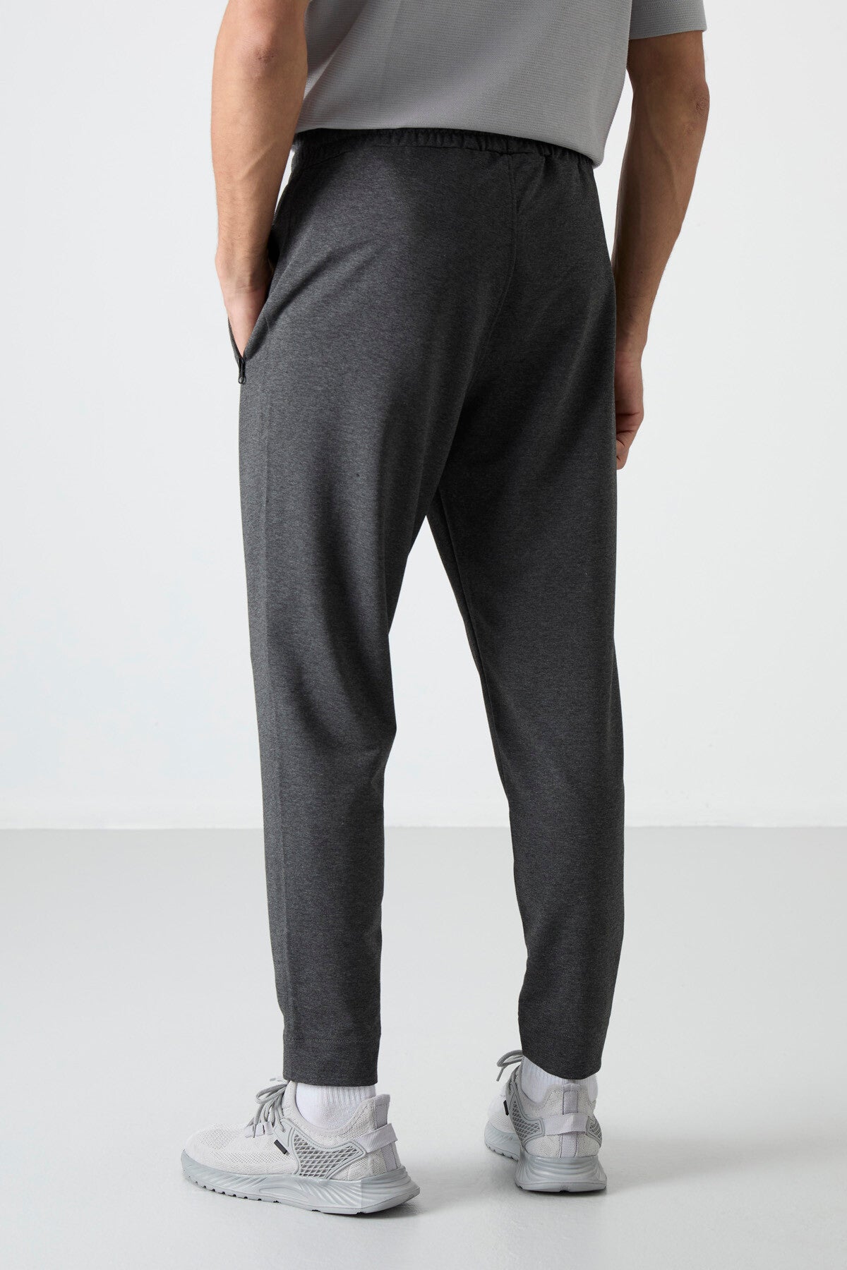 Barton Antrasit Melanj Jogger Erkek Eşofman Alt - 84952