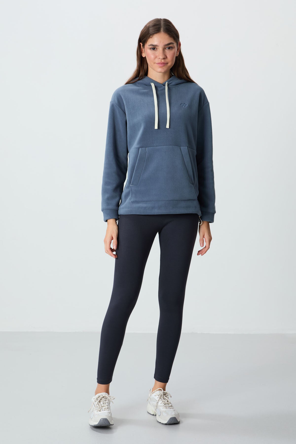 Antrasit Yüksek Bel Termal Slim Fit Dar Paça Kadın Tayt - 94577