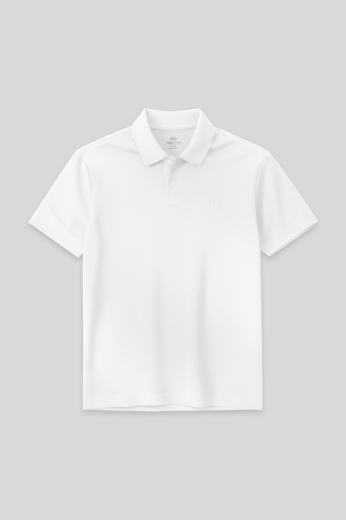 Beyaz Standart Kalıp Basic Polo Yaka Erkek T-Shirt - 87768