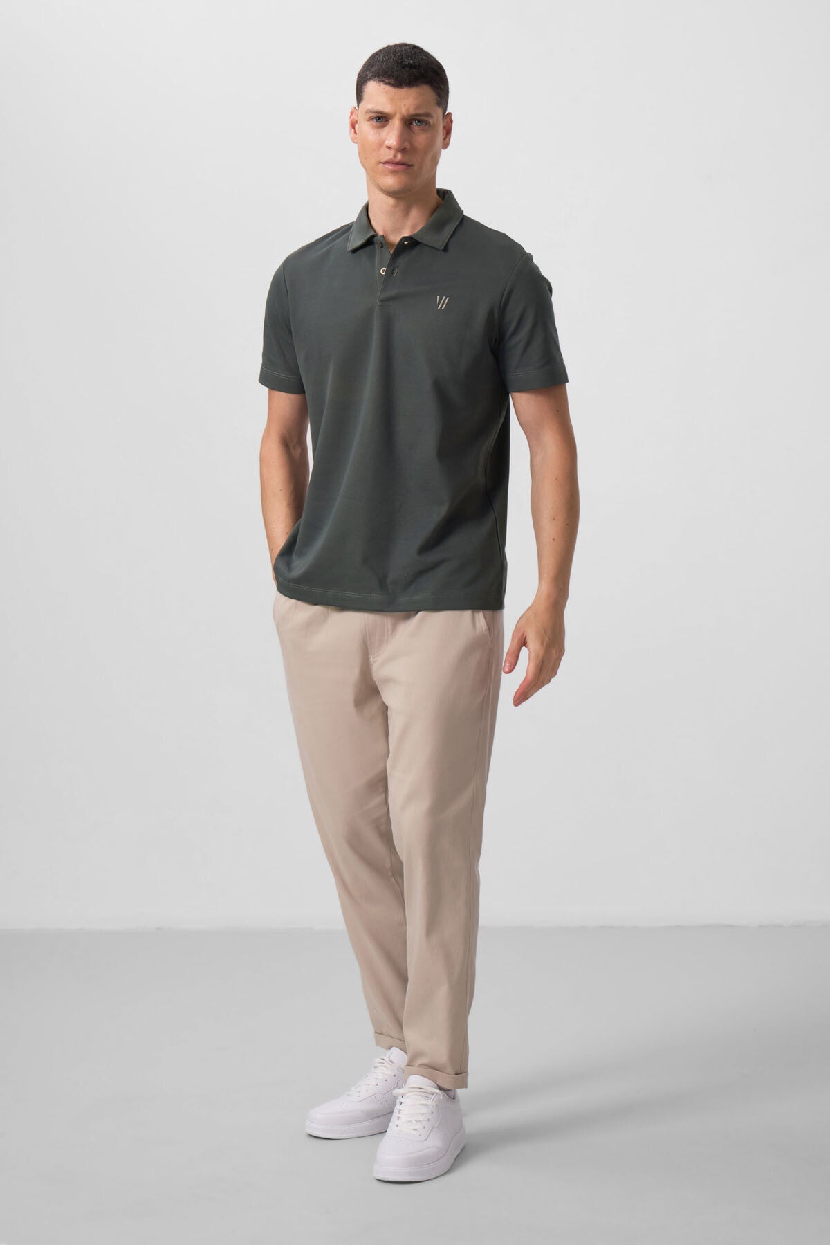 Çağla Standart Kalıp Basic Polo Yaka Erkek T-Shirt - 87768