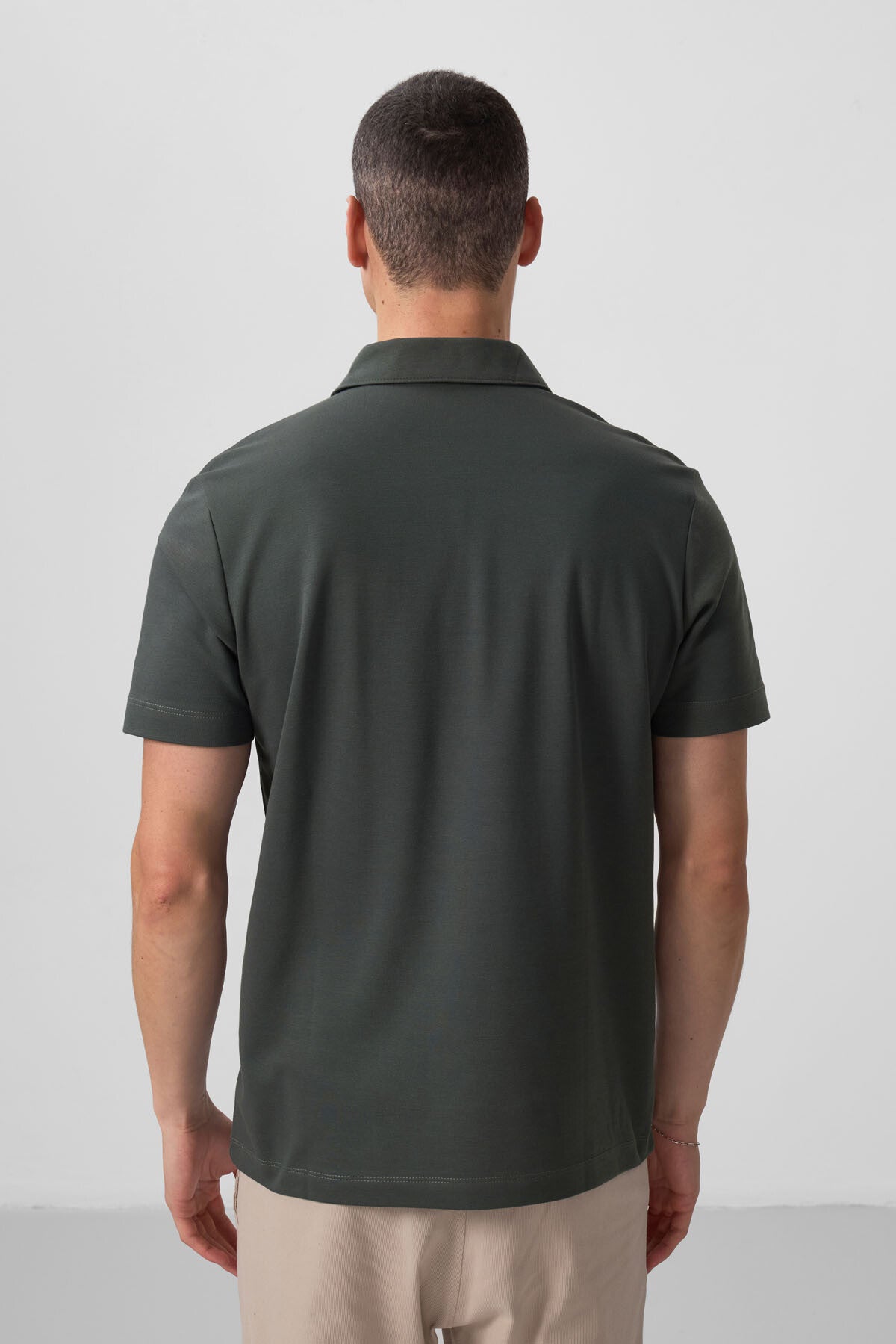 Çağla Standart Kalıp Basic Polo Yaka Erkek T-Shirt - 87768