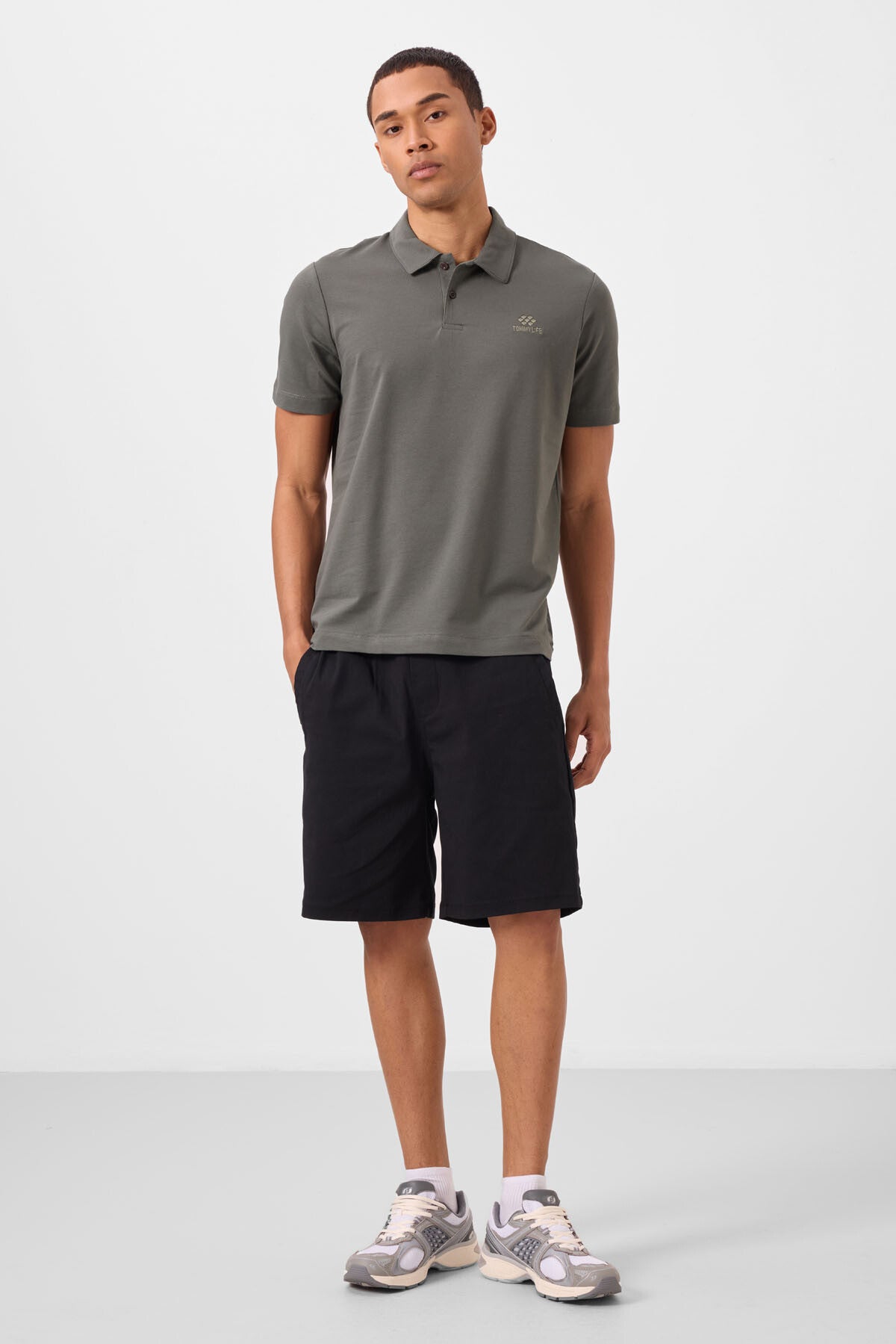 Çağla Standart Kalıp Basic Polo Yaka Erkek T-Shirt - 87748