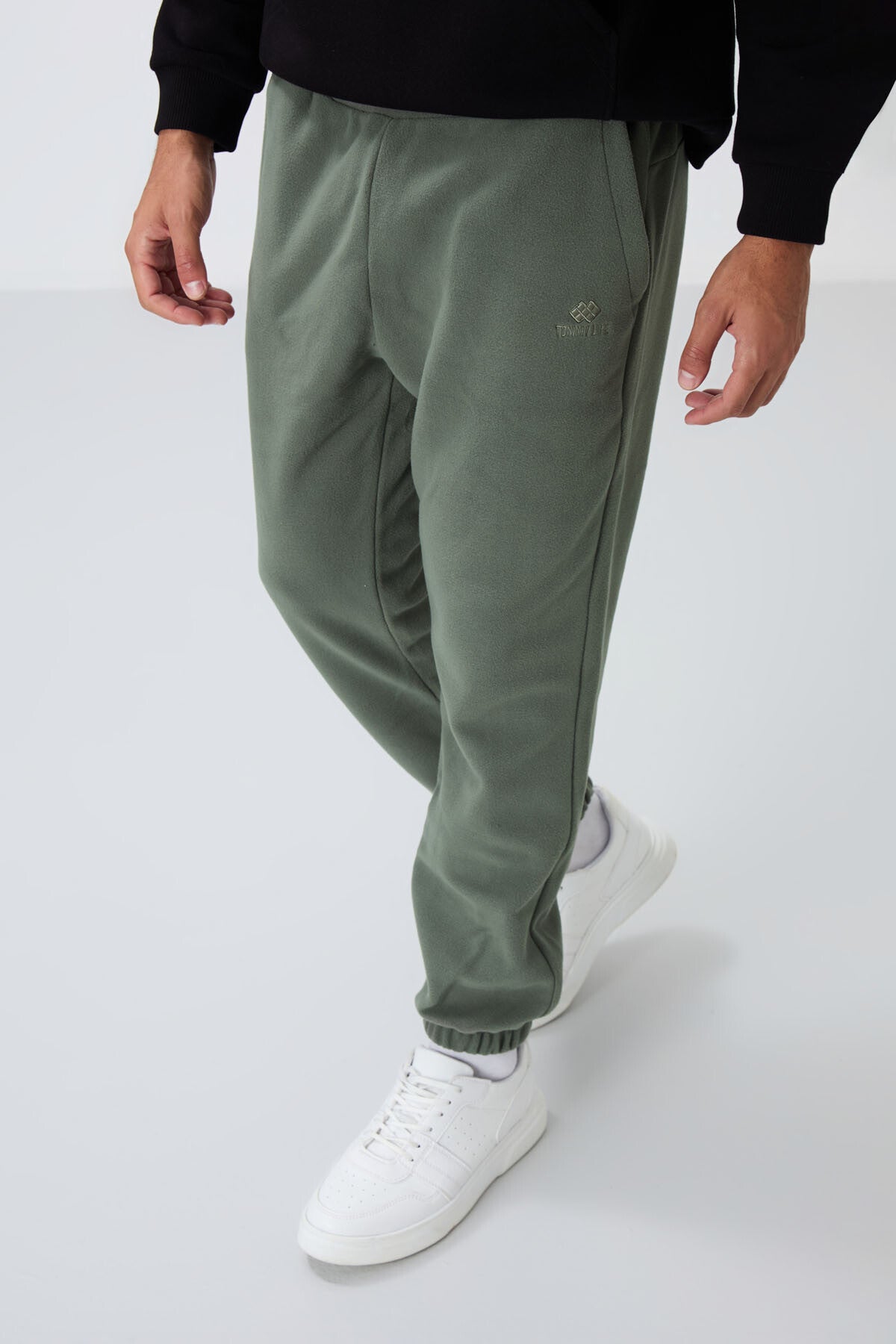 Çağla Gizli Fermuarlı Rahat Form Lastik Paça Polar Erkek Eşofman Alt - 84866