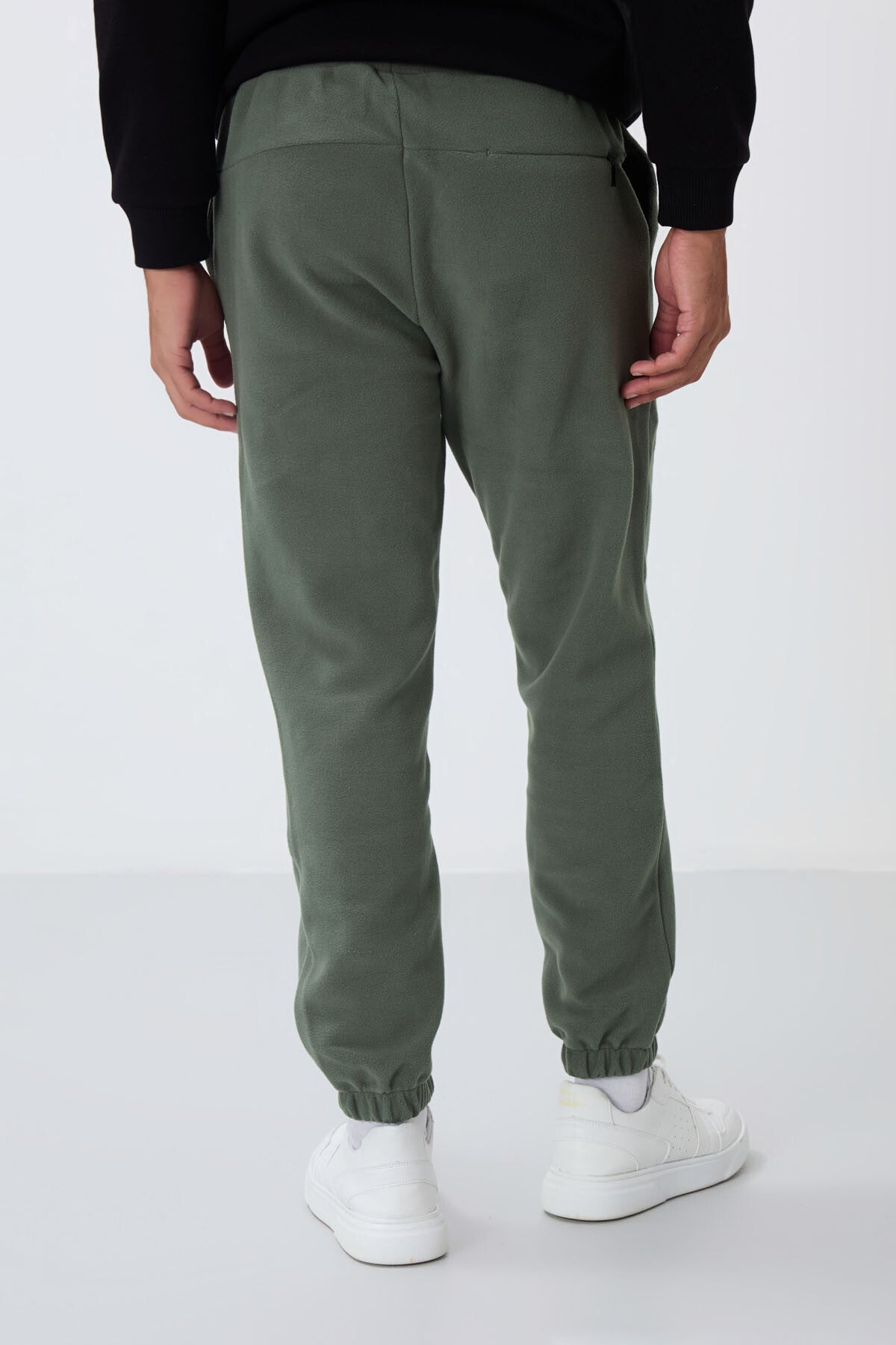 Çağla Gizli Fermuarlı Rahat Form Lastik Paça Polar Erkek Eşofman Alt - 84866