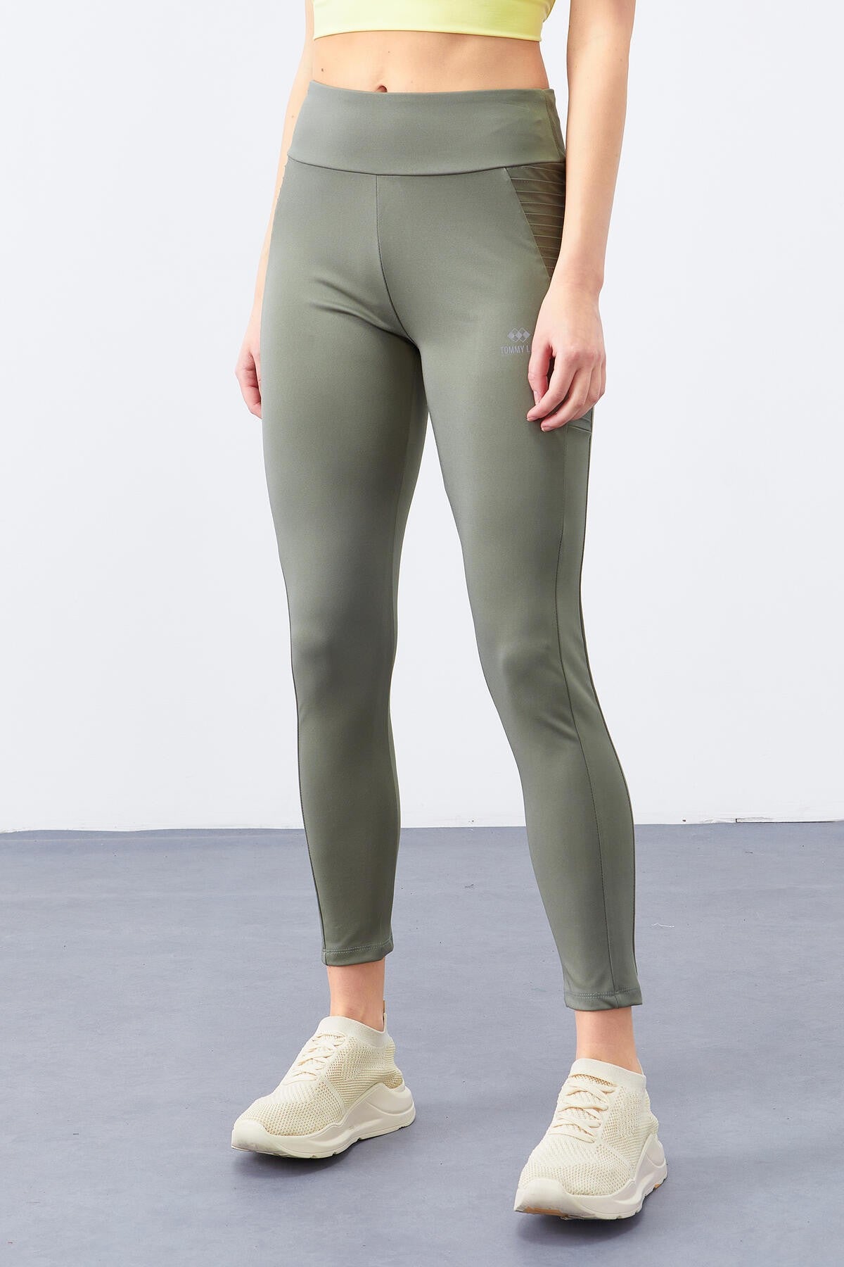Çağla Yüksek Bel Toparlayıcı Slim Fit Dar Paça Kadın Tayt - 94568