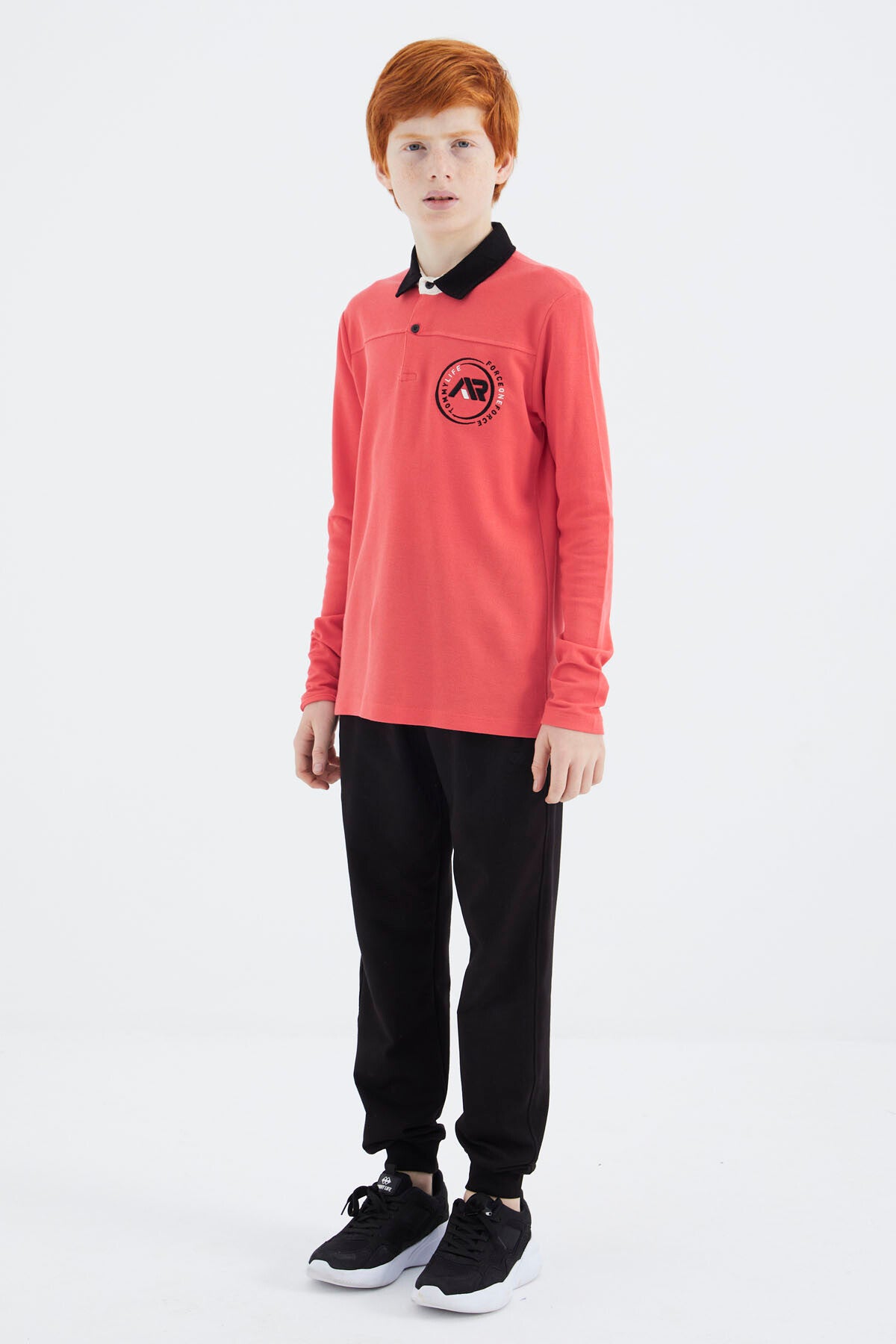 Coral Polo Yaka Erkek Çocuk T-Shirt - 11172