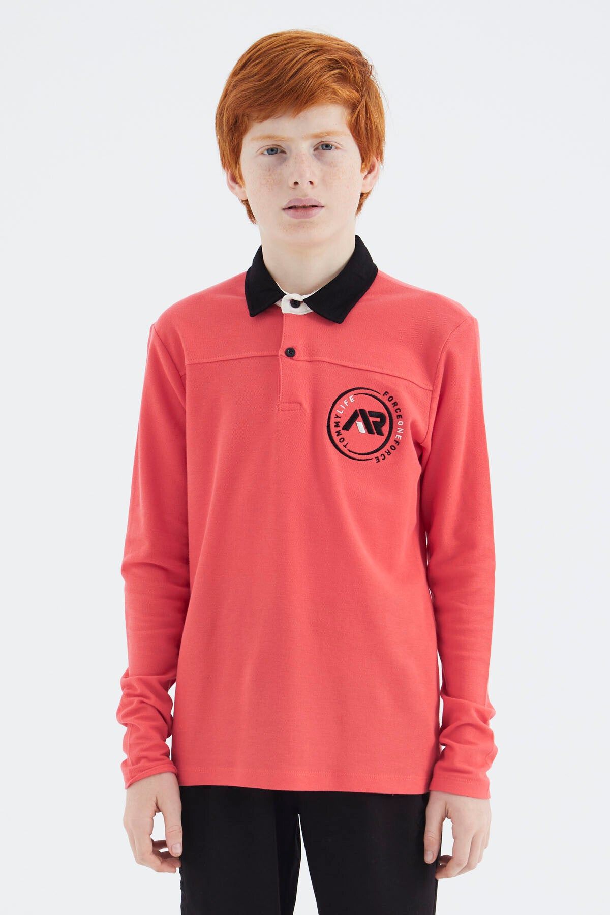 Coral Polo Yaka Erkek Çocuk T-Shirt - 11172