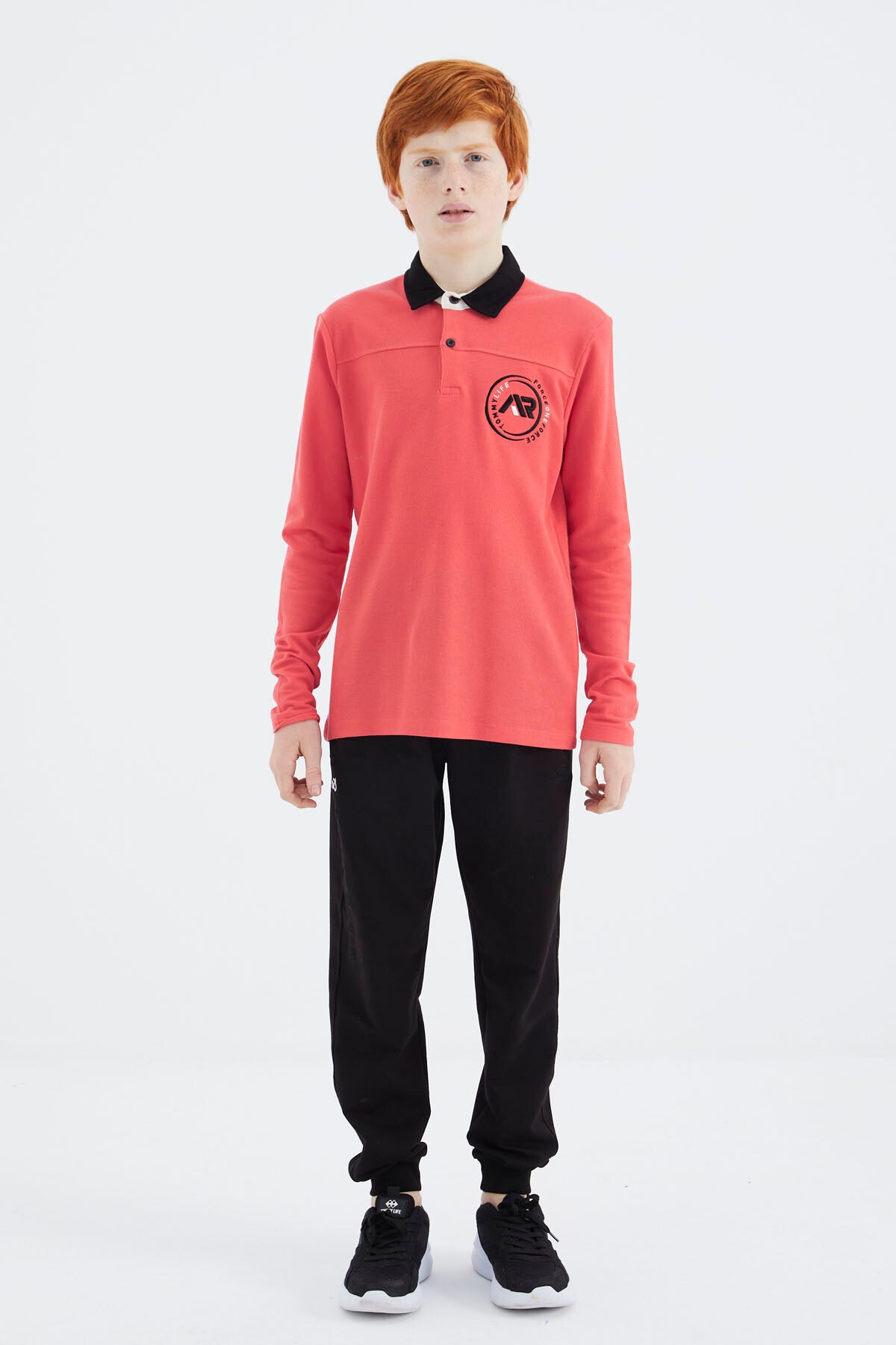 Coral Polo Yaka Erkek Çocuk T-Shirt - 11172