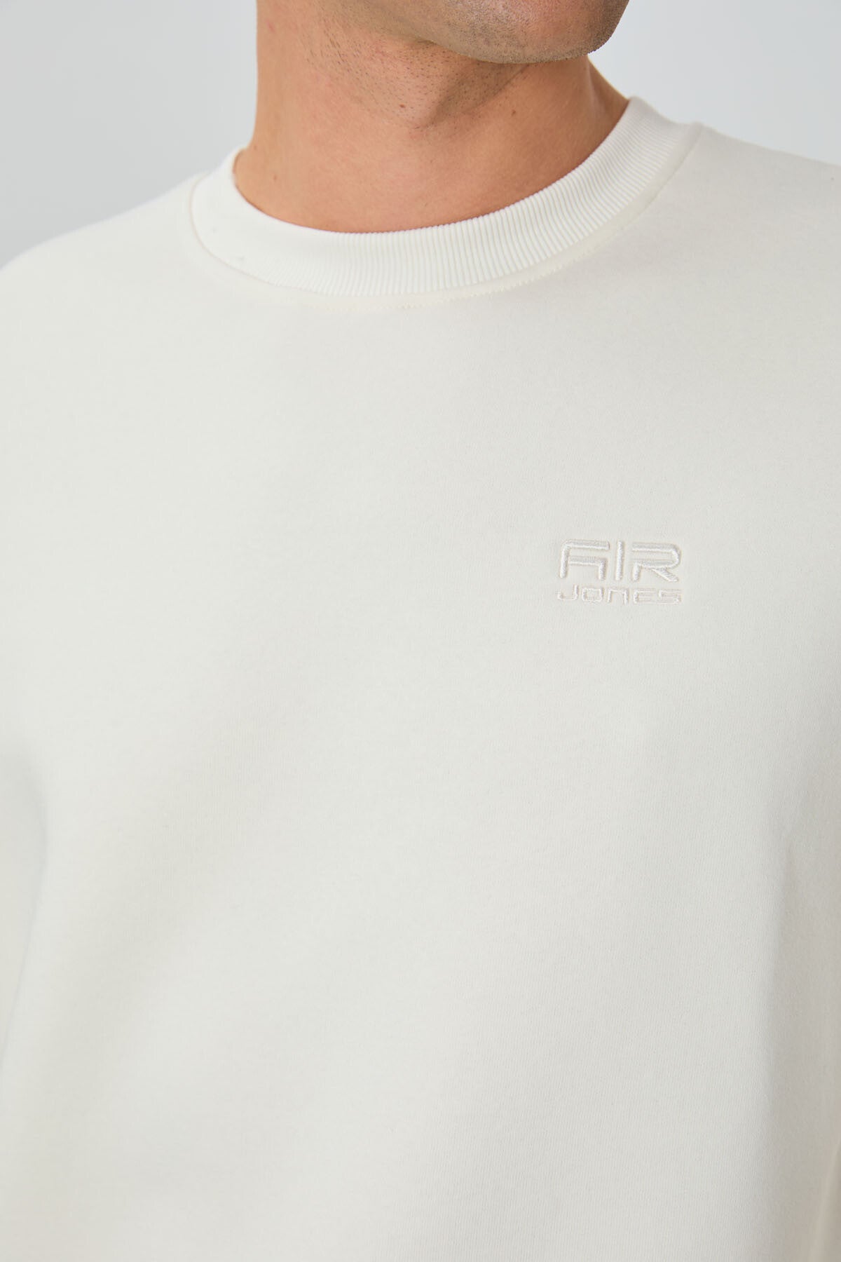 Omar Ekru Şardonlu Erkek Sweatshirt - 88137