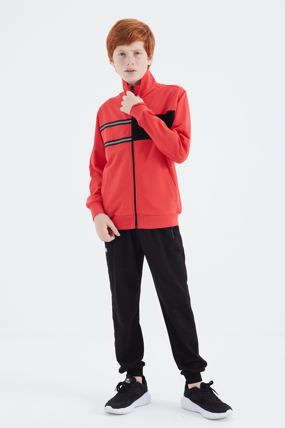 Fiesta Dik Yaka Erkek Çocuk Sweatshirt - 11183
