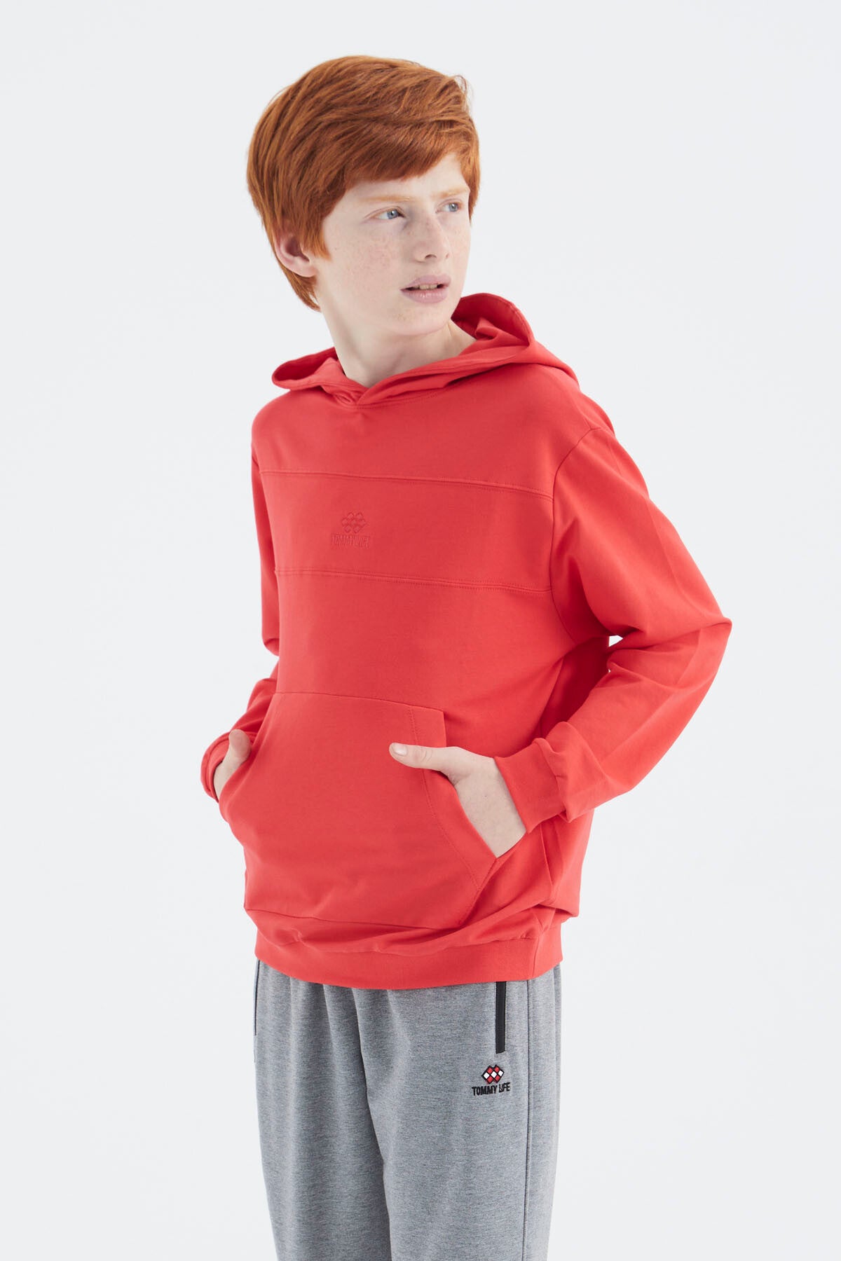 Fiesta Kapüşonlu Basic Erkek Çocuk Sweatshirt - 11181