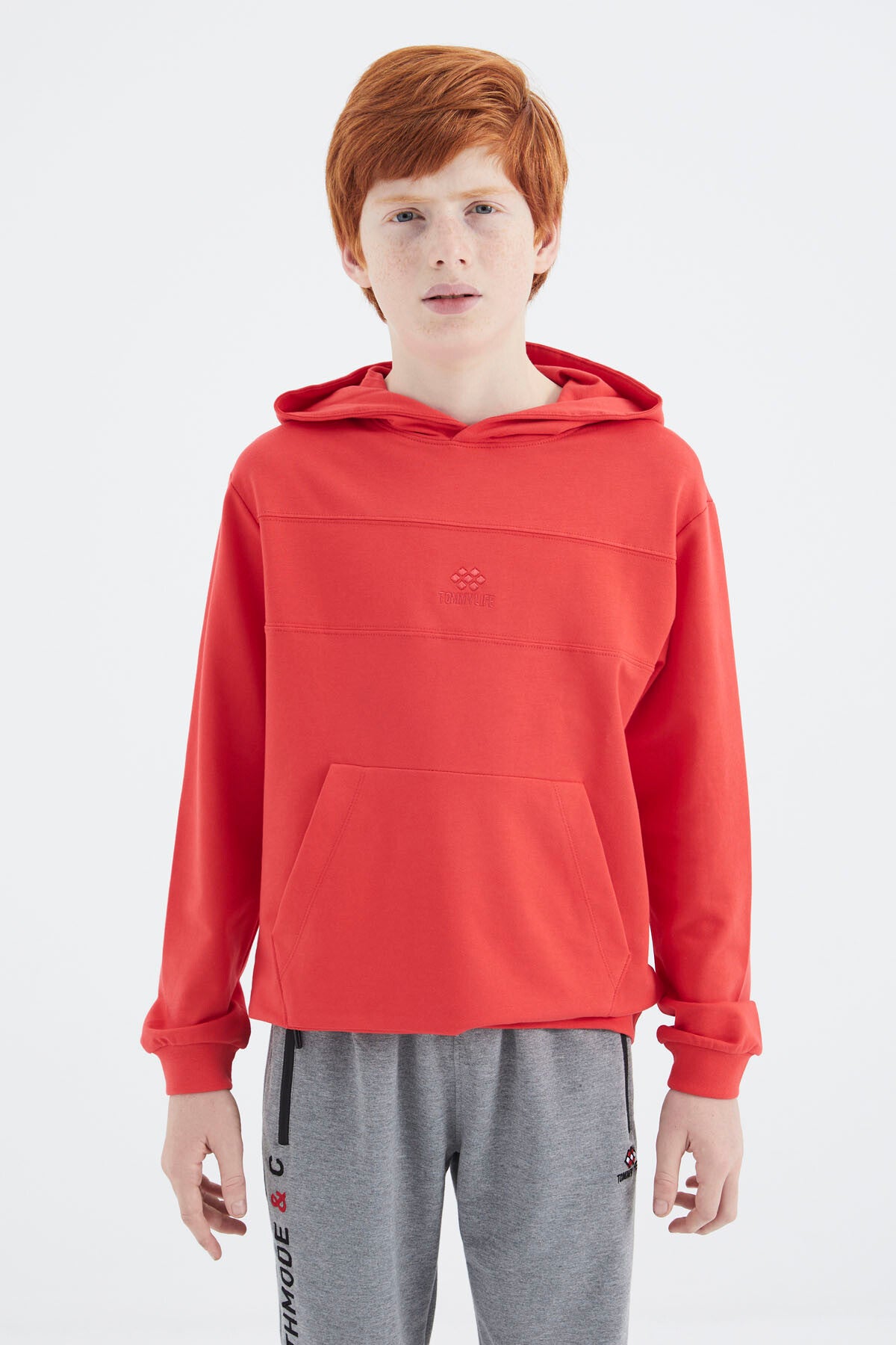 Fiesta Kapüşonlu Basic Erkek Çocuk Sweatshirt - 11181