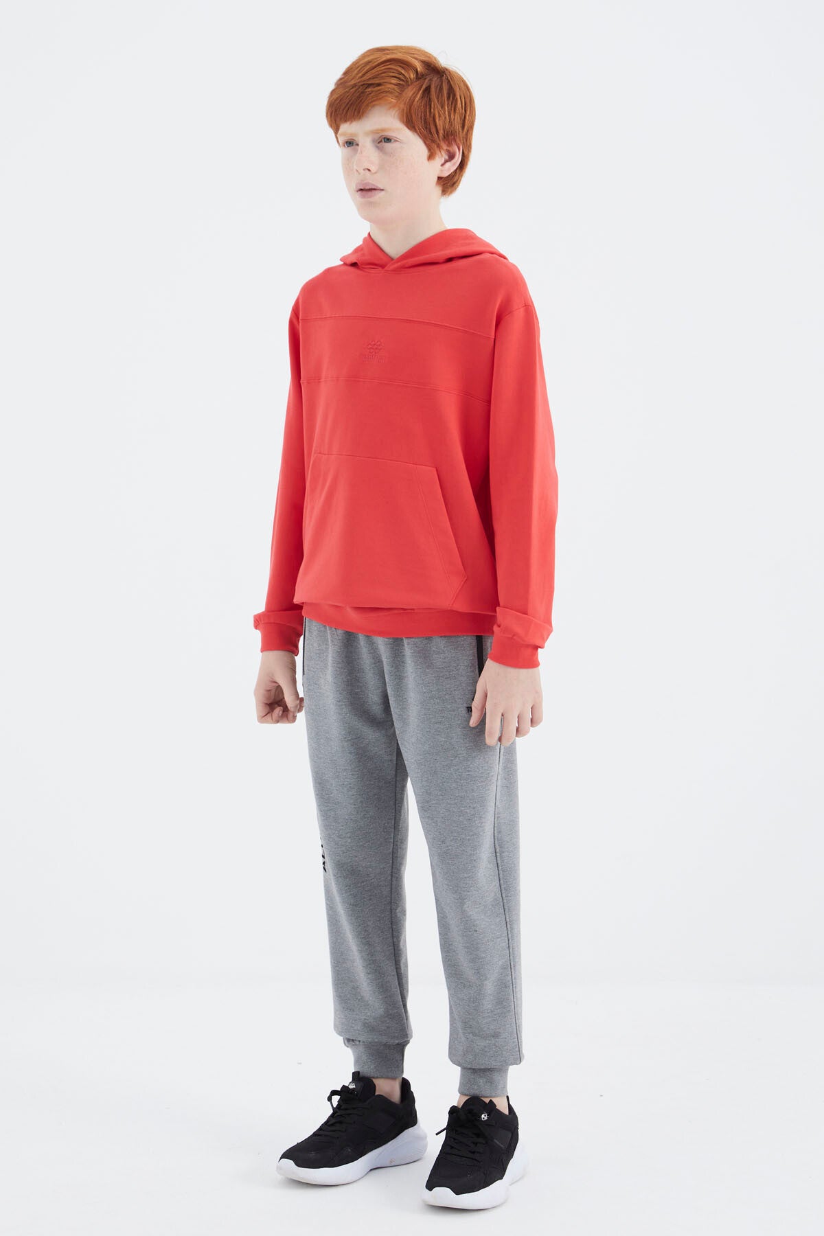 Fiesta Kapüşonlu Basic Erkek Çocuk Sweatshirt - 11181