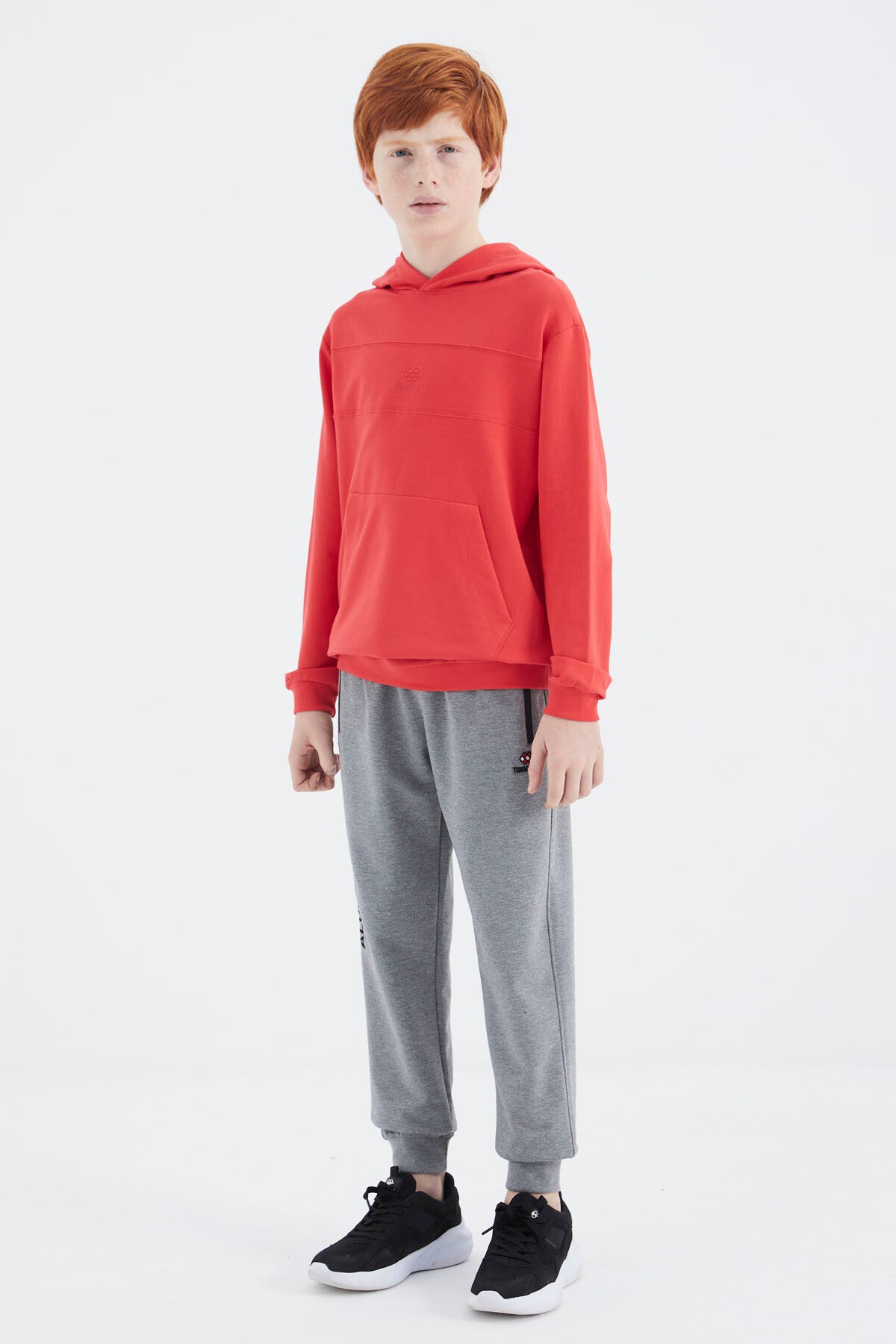 Fiesta Kapüşonlu Basic Erkek Çocuk Sweatshirt - 11181