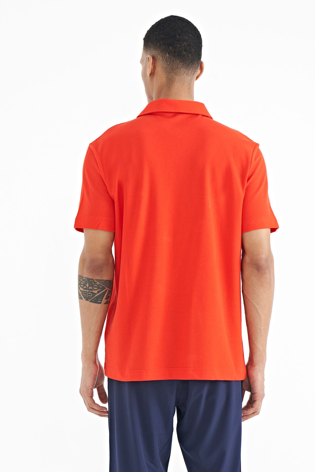 Fiesta Yazı Baskılı Standart Form Polo Yaka Erkek T-shirt - 88236