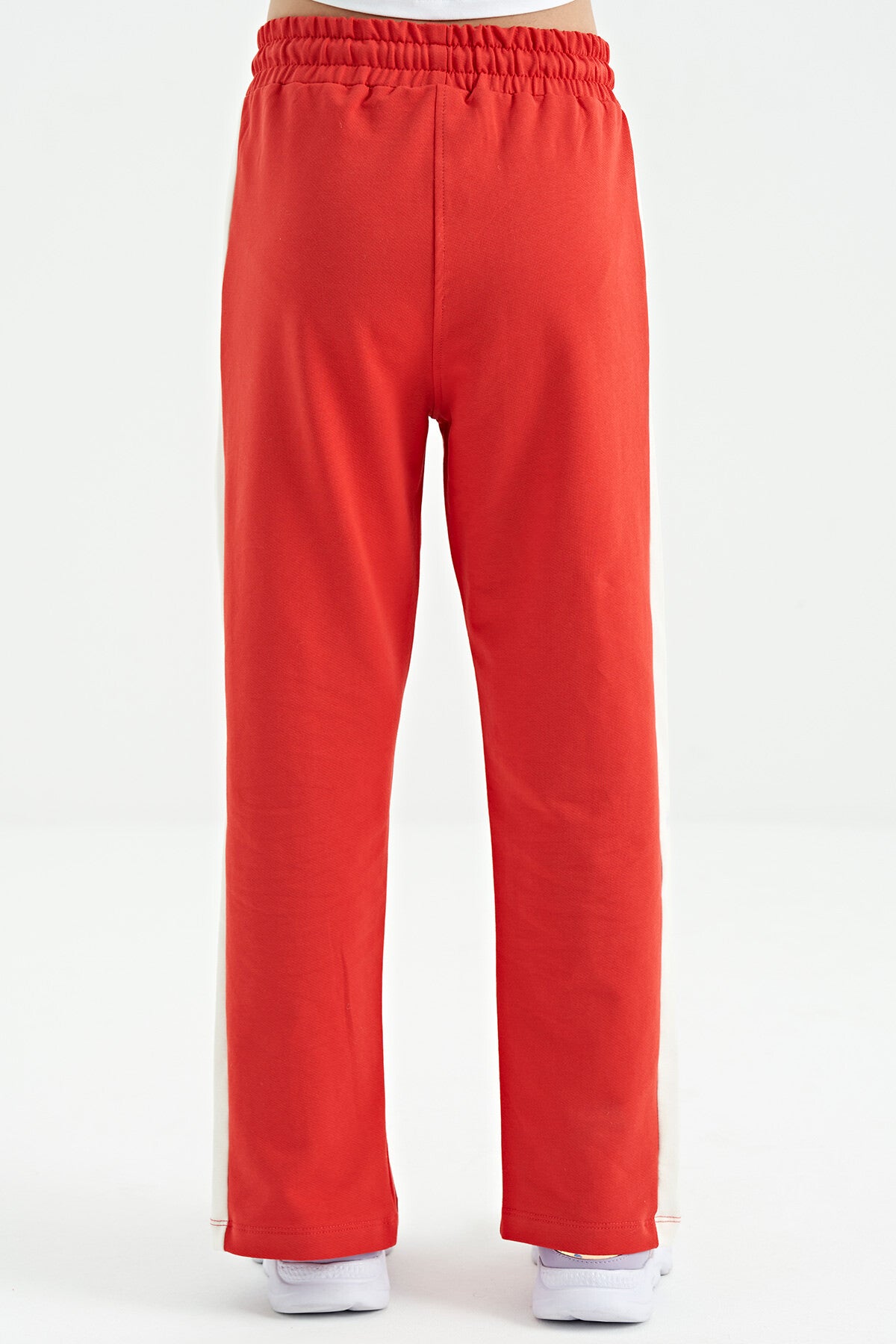 Fiesta Yazı Nakış Detaylı Bağcıklı Rahat Kalıp Kız Çocuk Eşofman Alt - 75121